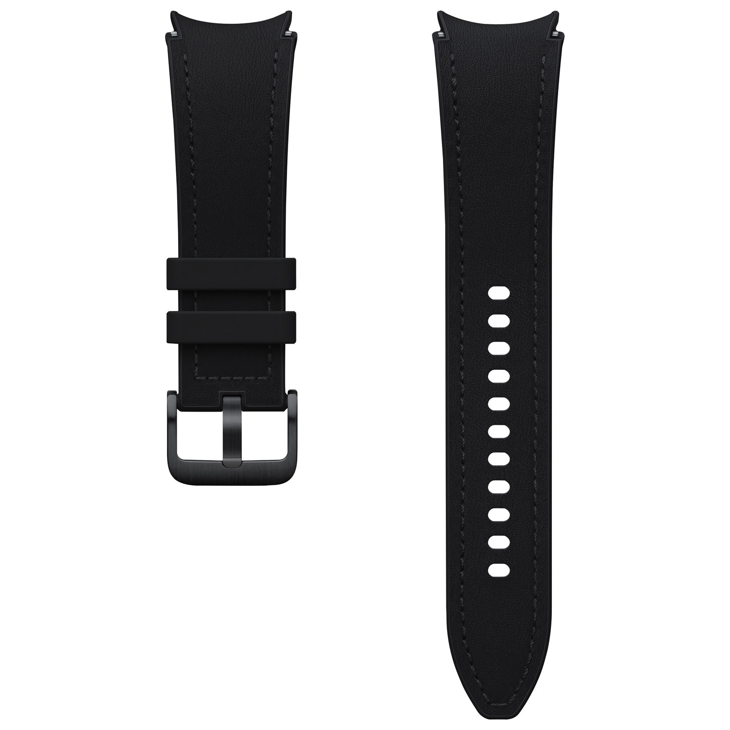 Samsung Hybrid Leather Band for Galaxy Watch - Medium/Large - Black