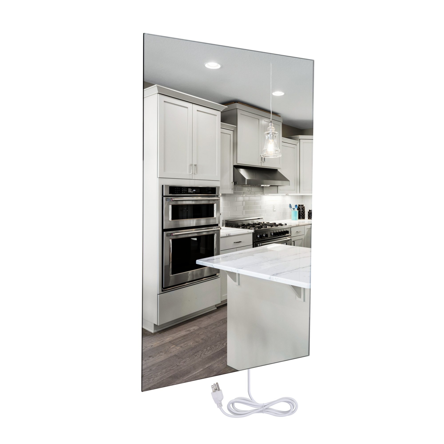 Warmlyours – panneau chauffant infrarouge radiant, enfichable ou câblé, 600 W, 35 x 24 po