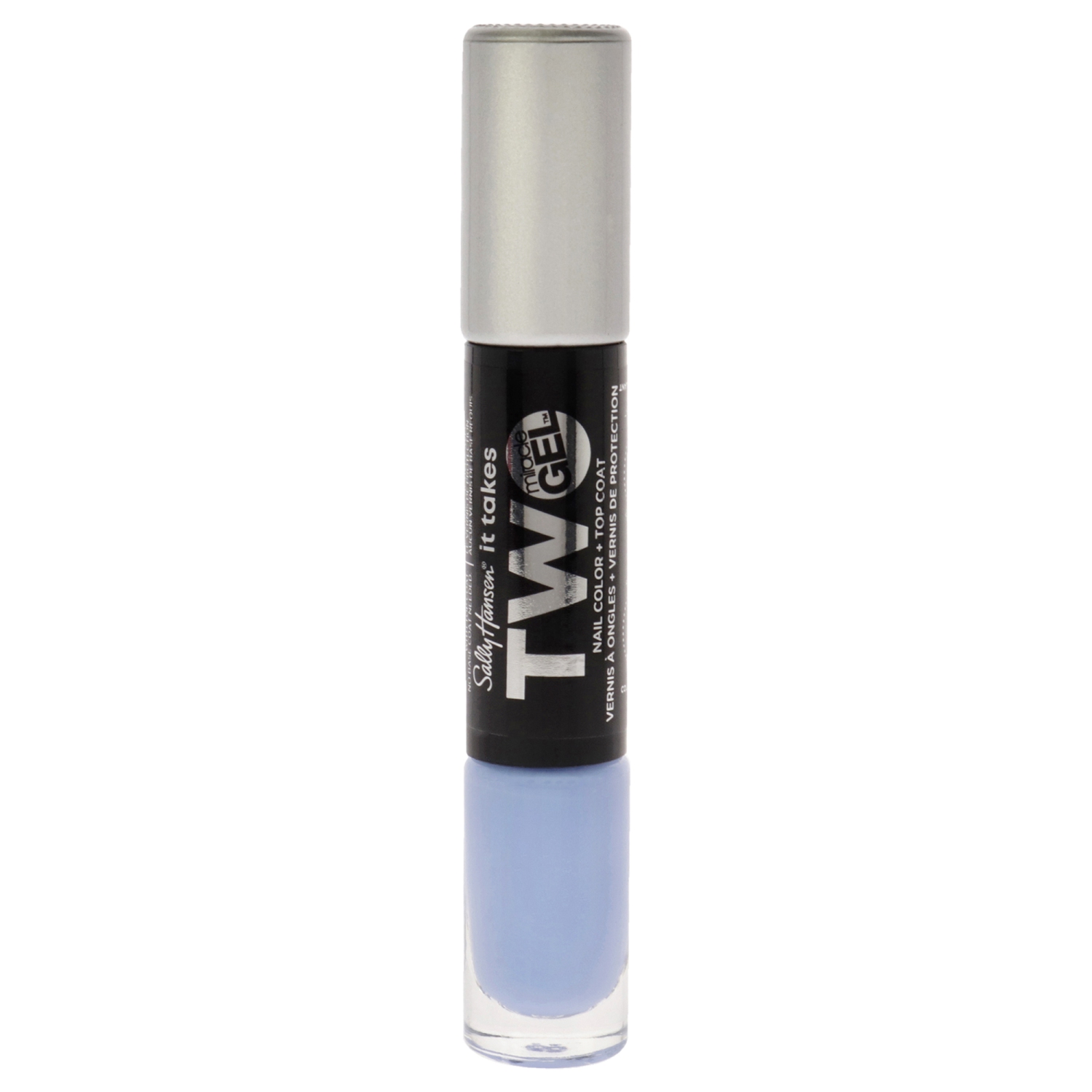 Miracle Gel It Take Two - 960 Sugar Fix by Sally Hansen for Women - 2 Pc 0.12oz Nail Color, 0.12oz Top Coat