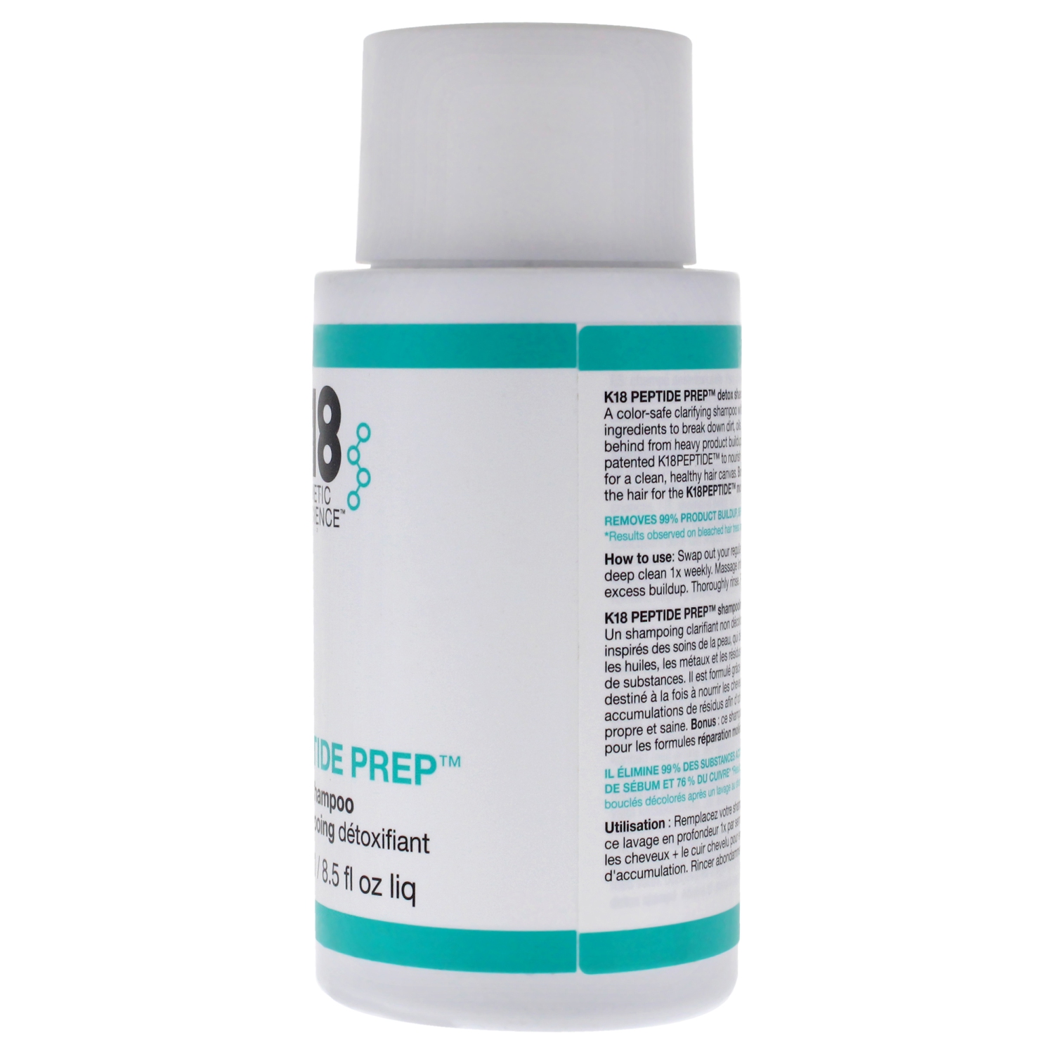 Shampooing Detox de peptide Prep par K18 Hair for unisexe - shampooing 8,5 oz