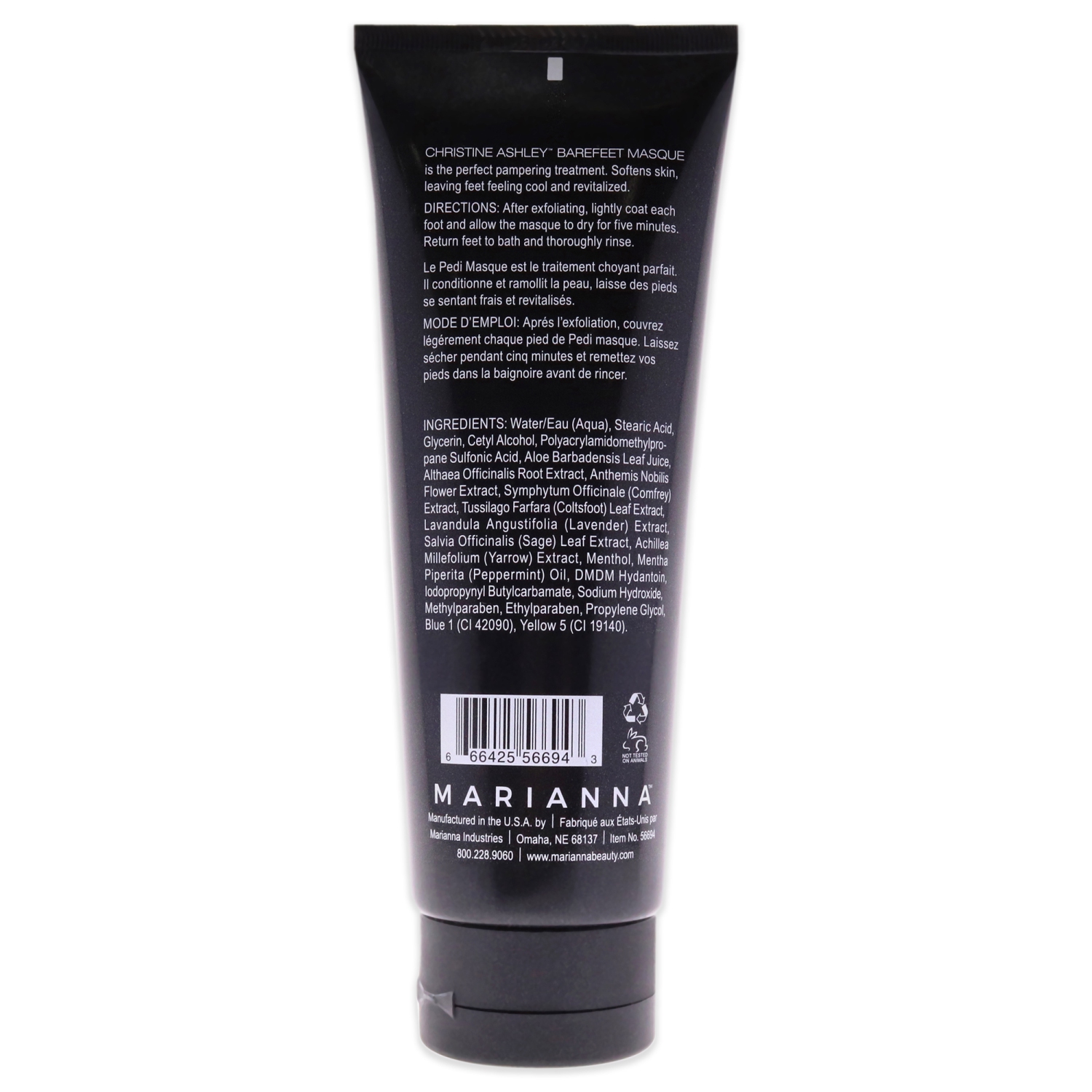 Barefeet Masque Pedicure by Marianna for Unisex - 8 oz Masque