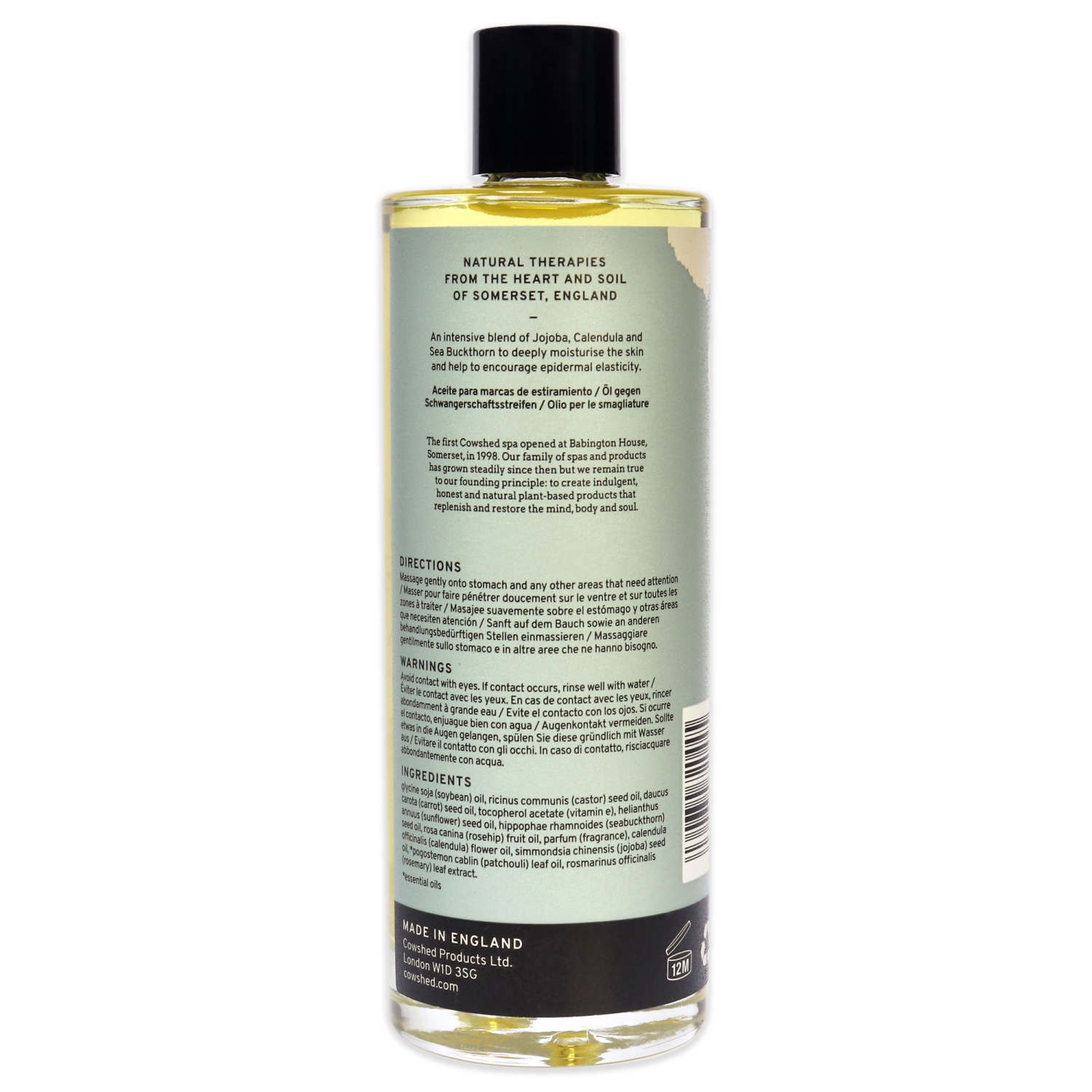 Mother Stretch Mark Oil by Cowshed for Women - 3.38 oz Oil