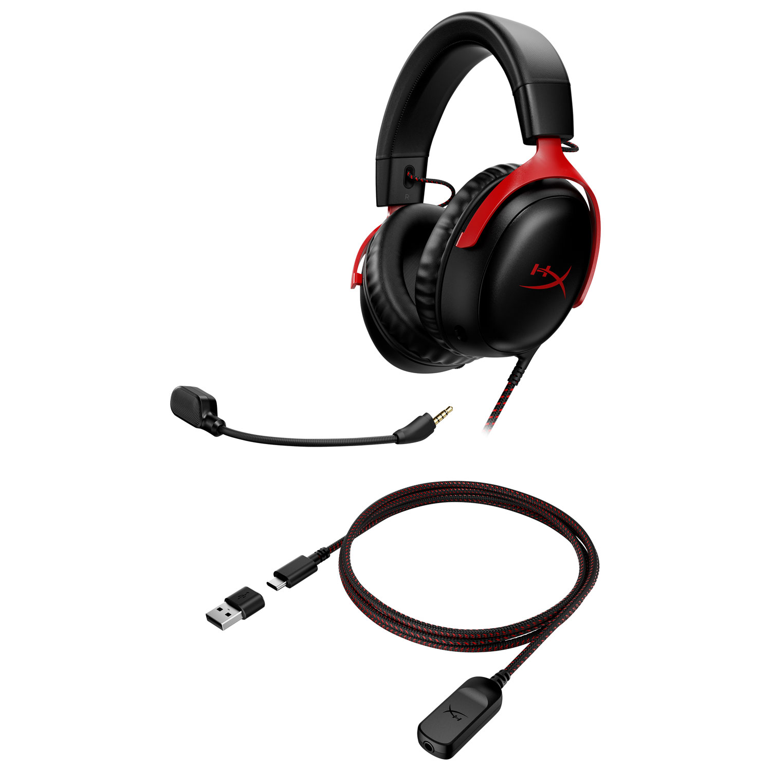 HyperX Cloud III Gaming Headset - Black/Red