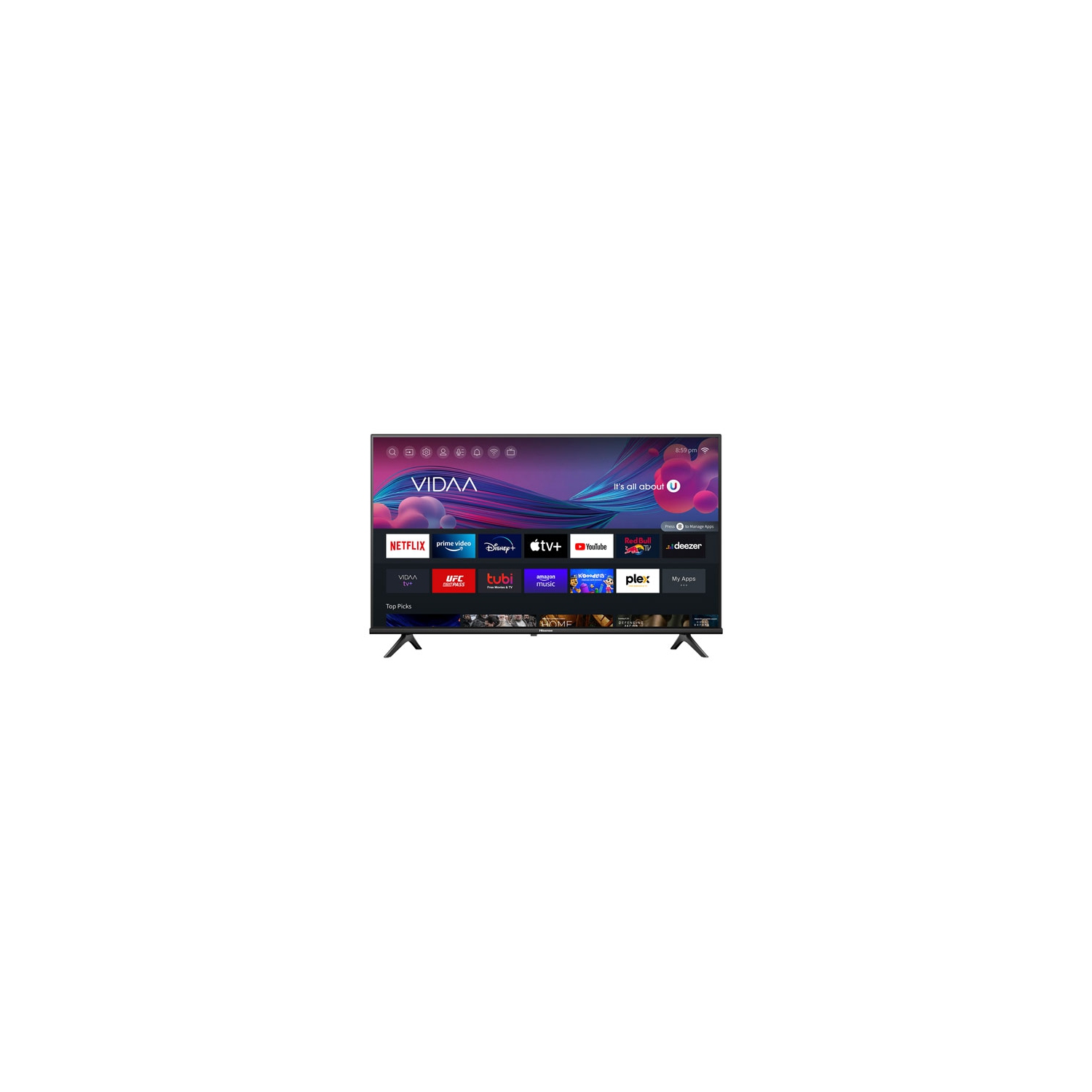 Open Box - Hisense 40" 1080p HD LED VIDAA Smart TV (40A4KV) - 2023