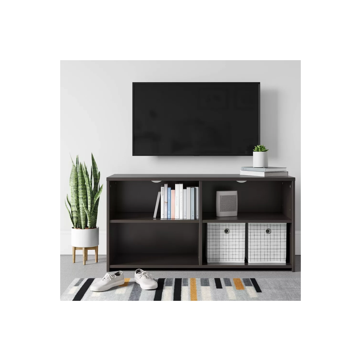 Meuble de rangement pour téléviseur de 43 po ou moins, noir