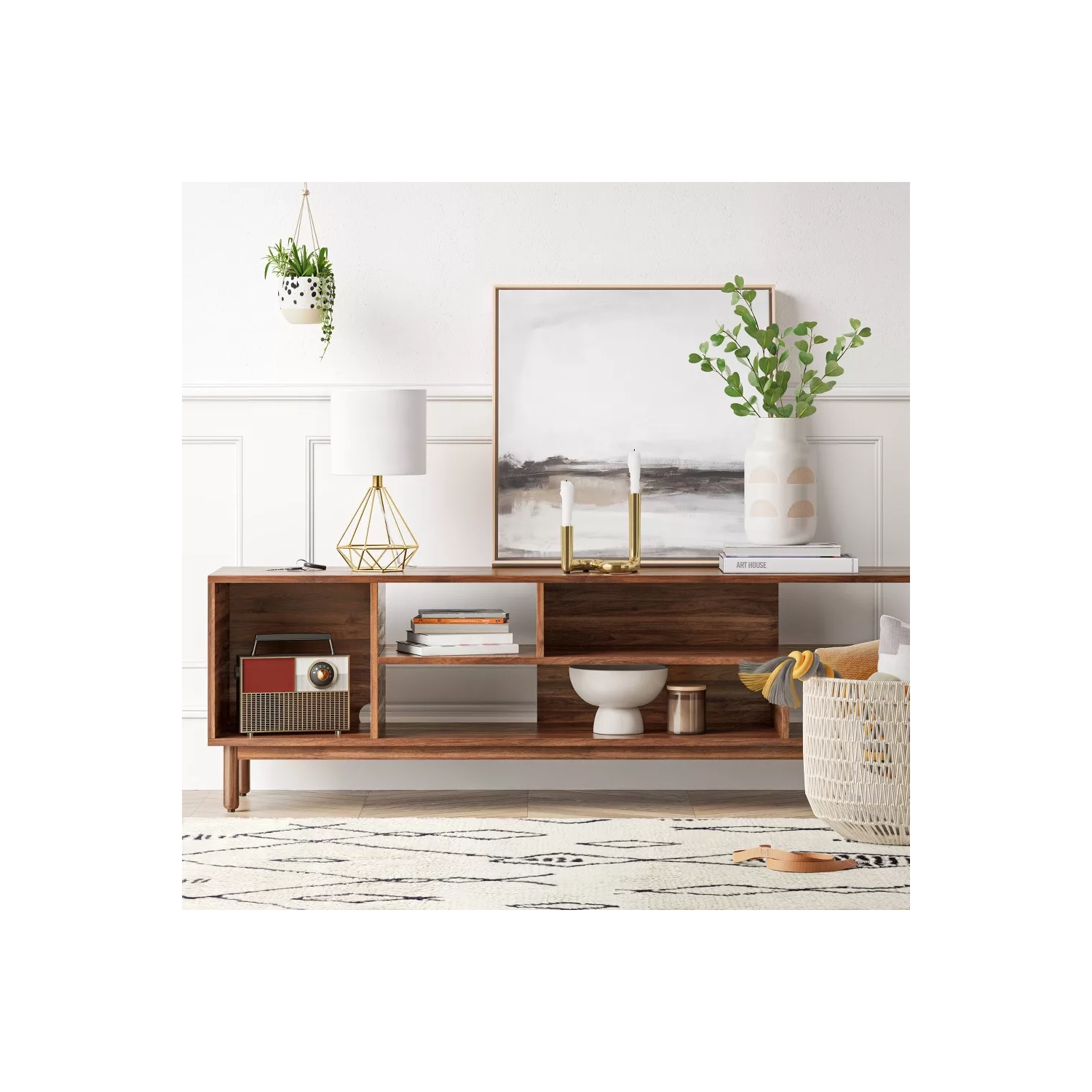 Johannson Mid-century Modern Tv Stand For Tvs Up To 60" Brown