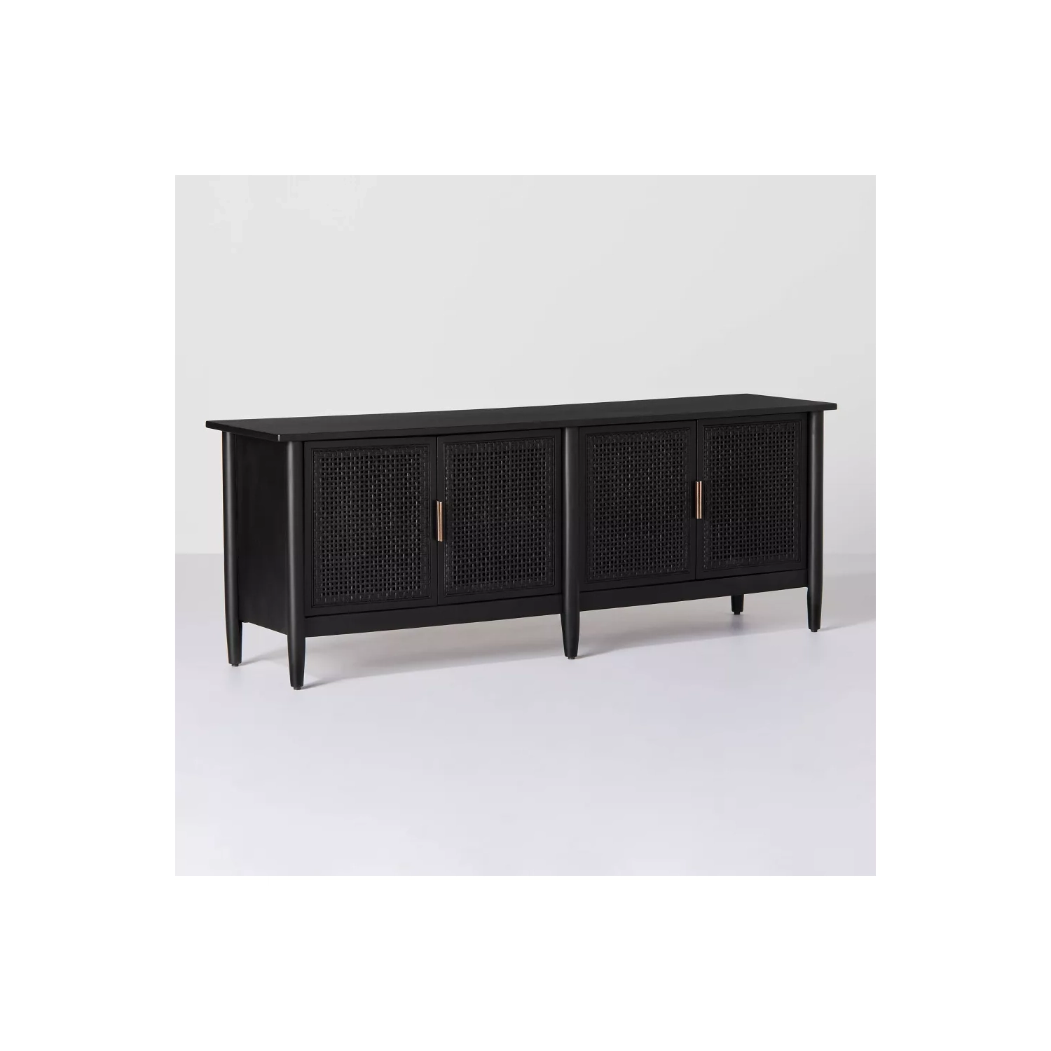 Wood & Cane Media Console Black - Hearth & Hand