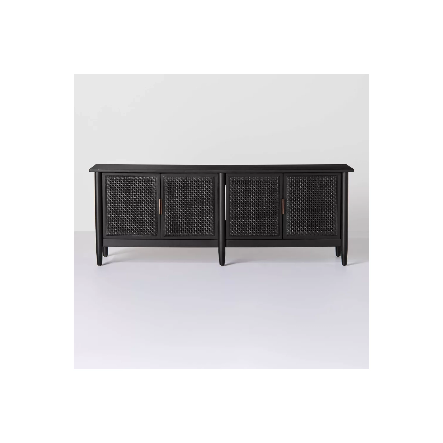 Wood & Cane Media Console Black - Hearth & Hand