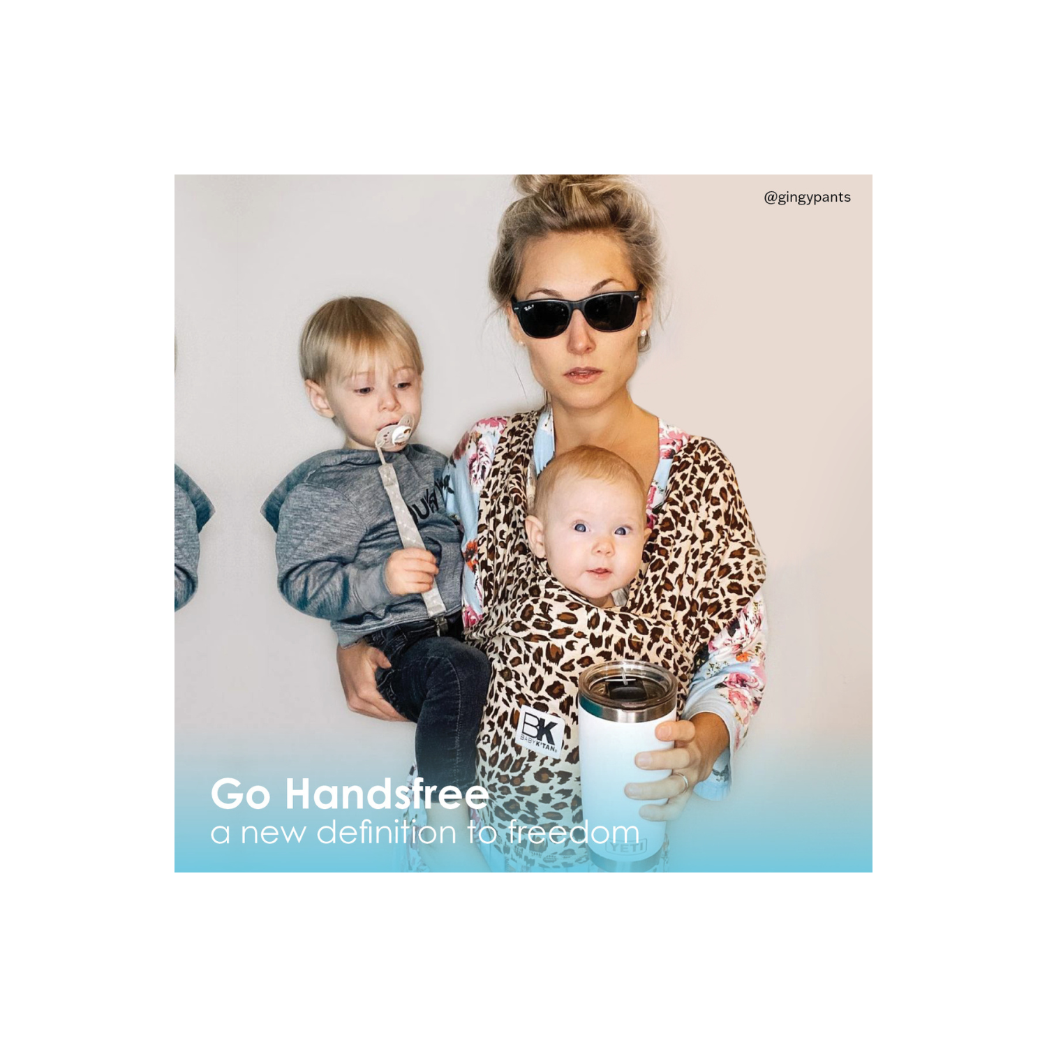 Porte-bébé préemballé prêt à porter Baby K'tan Leopard Love moyen