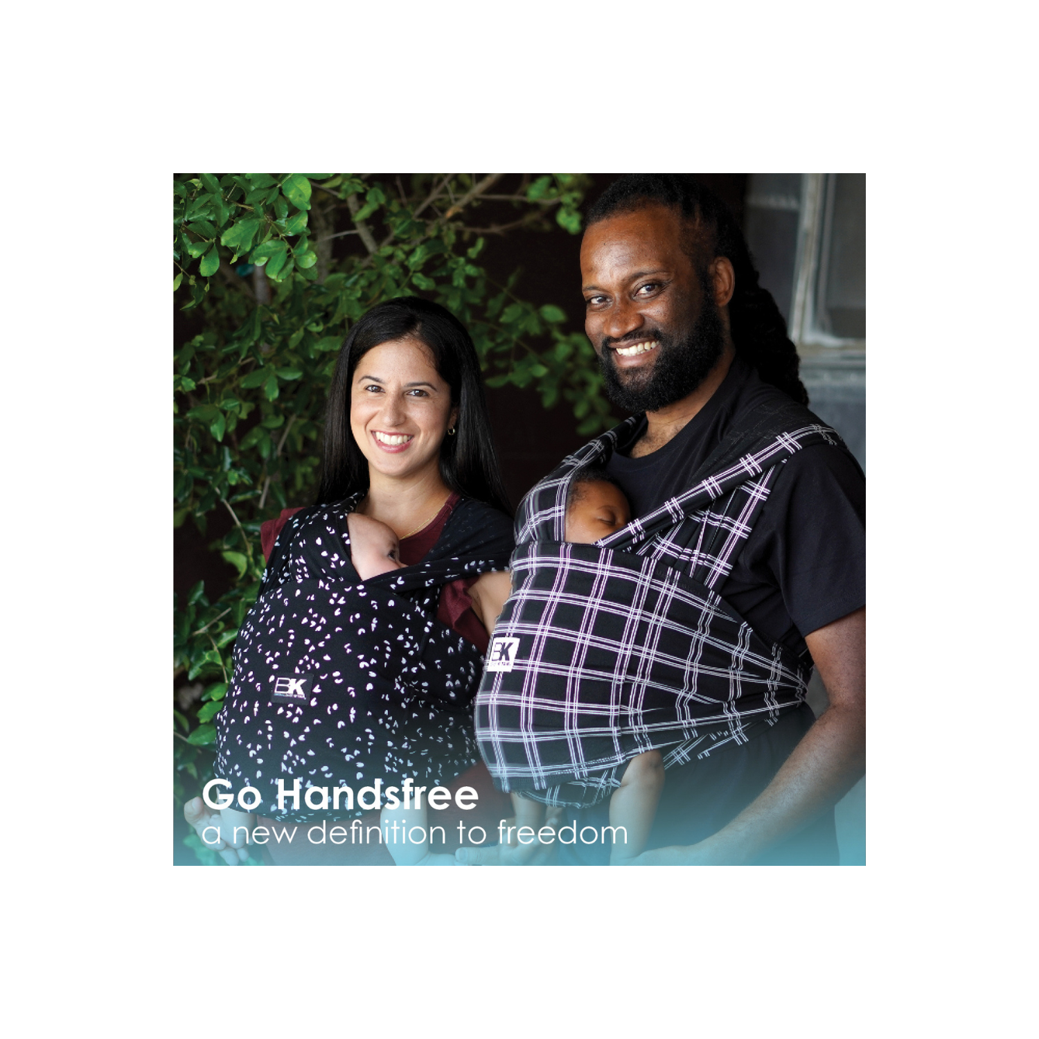 Baby K'tan Pre-Wrapped Ready To Wear Baby Wrap Carrier Sweetheart Black Medium