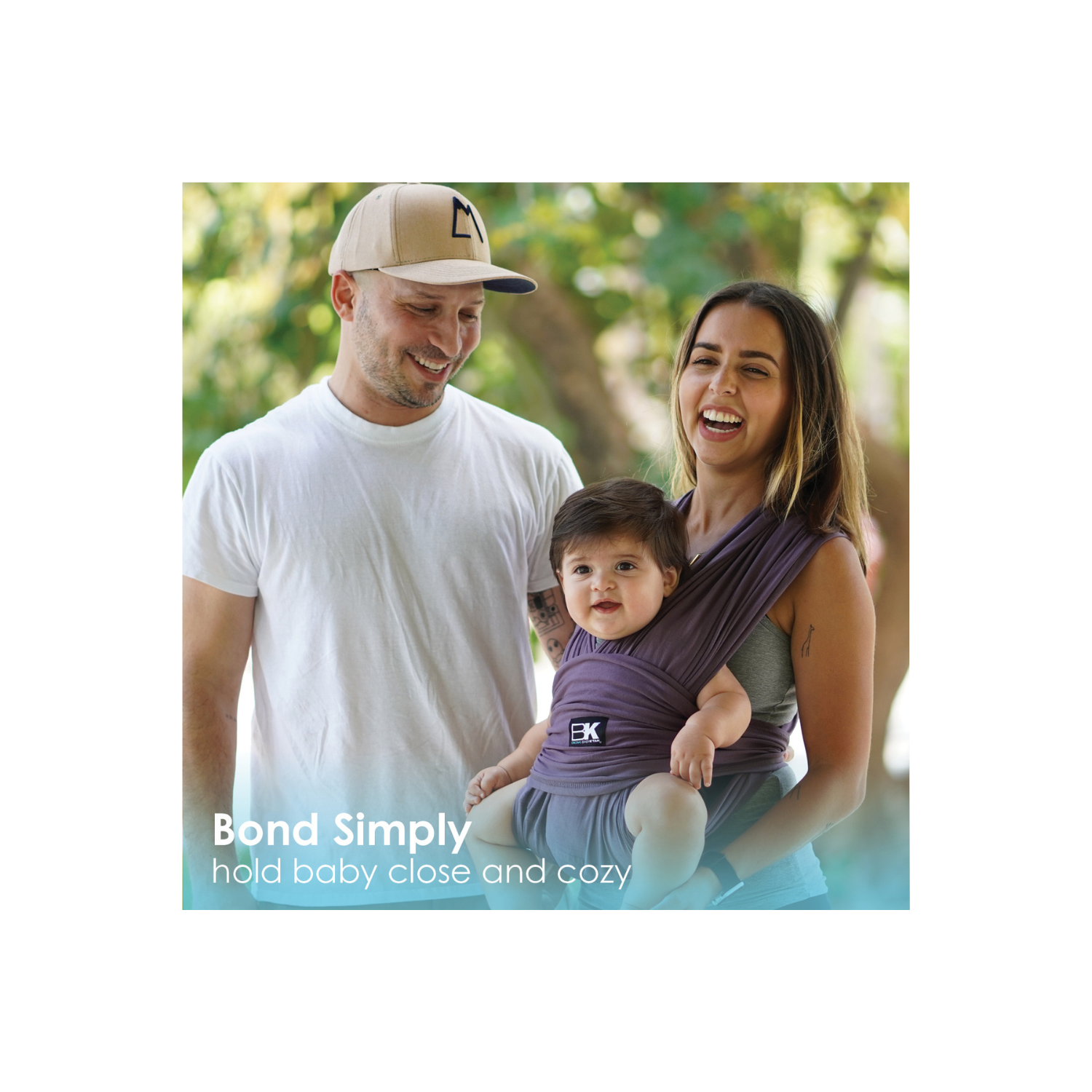 Porte-bébé préemballé prêt à porter de Baby K'tan, aubergine, petit