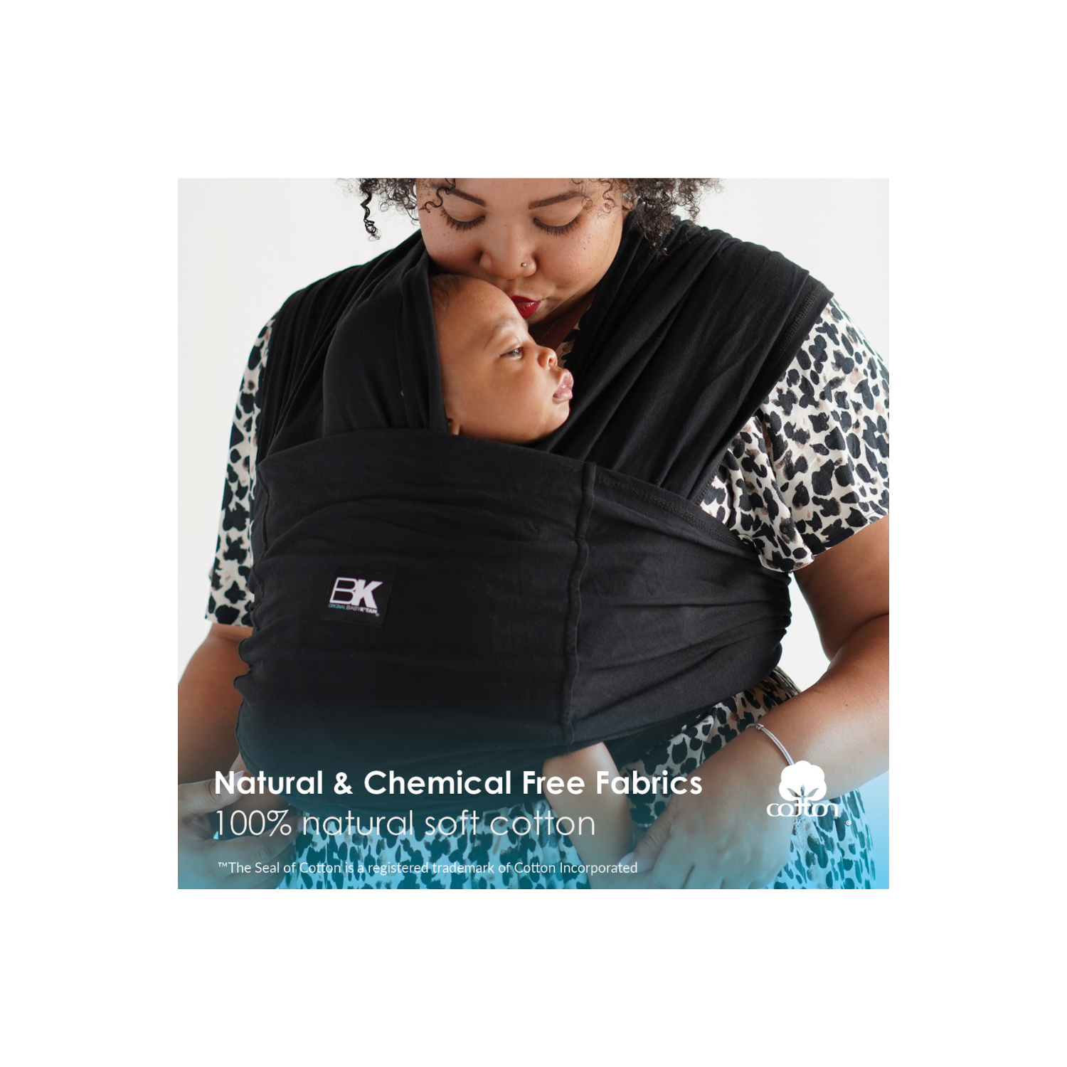 Baby K'tan Pre-Wrapped Ready To Wear Baby Wrap Carrier Black XXSmall