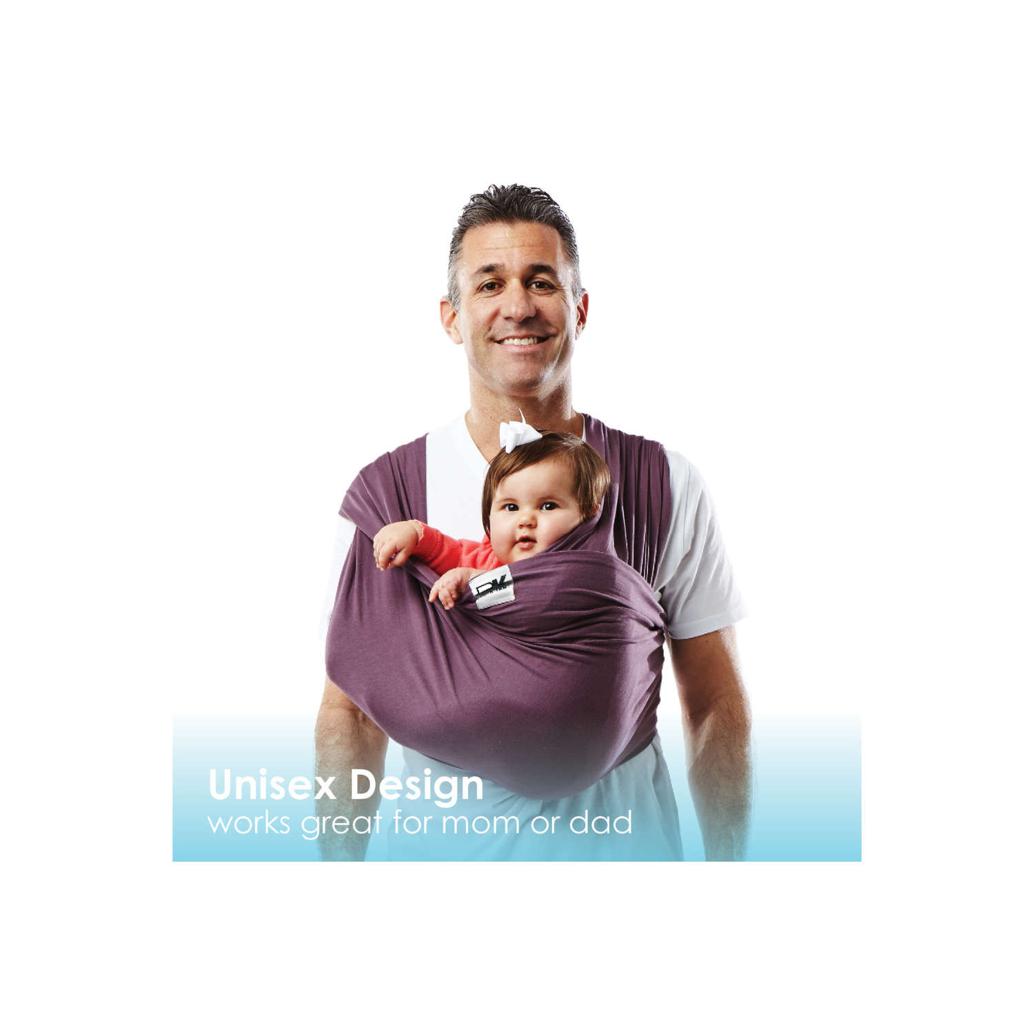 Baby K'tan Pre-Wrapped Ready To Wear Baby Wrap Carrier Eggplant XSmall