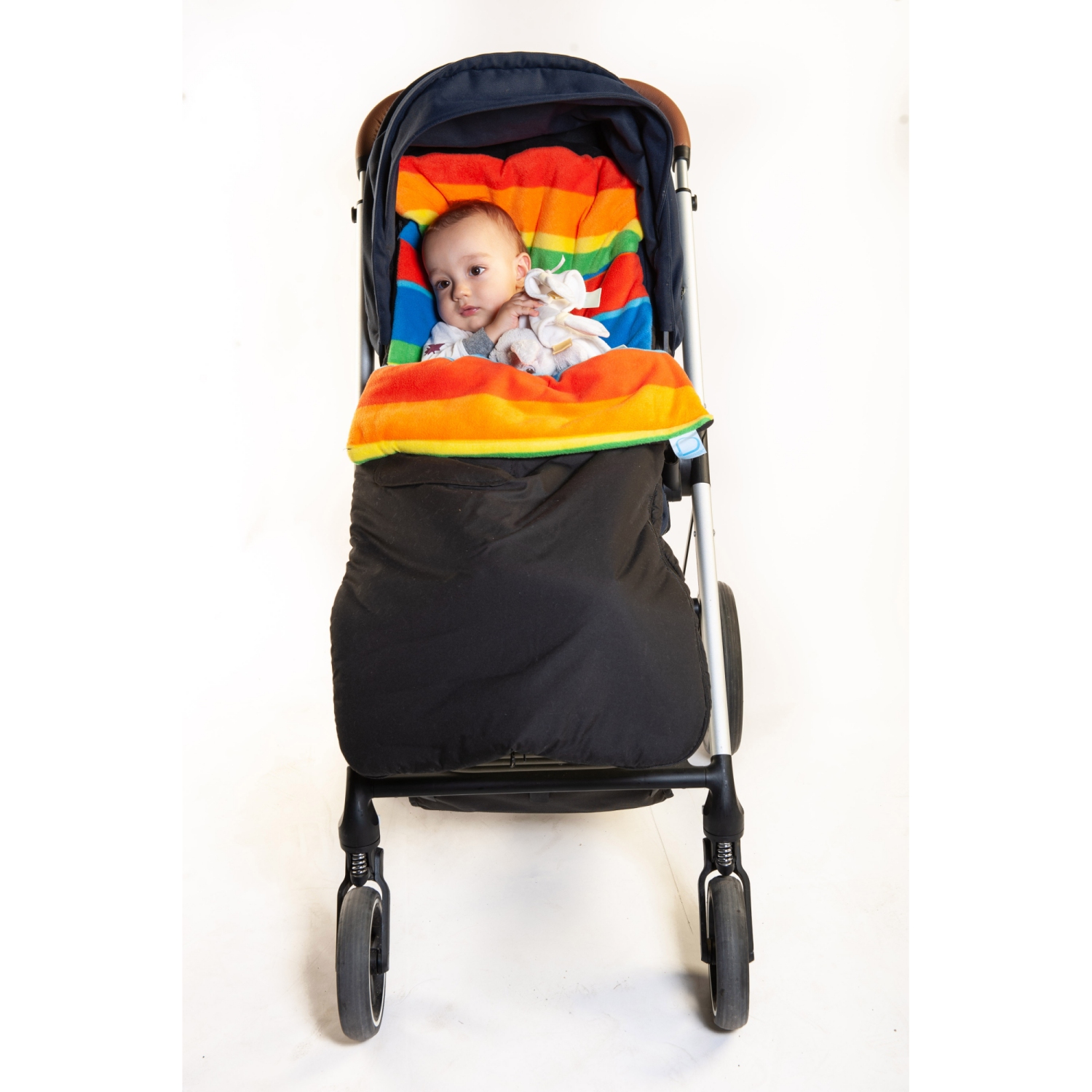 Buggysnuggle Stroller Footmuff Waterproof Explorer: Rainbow Extreme