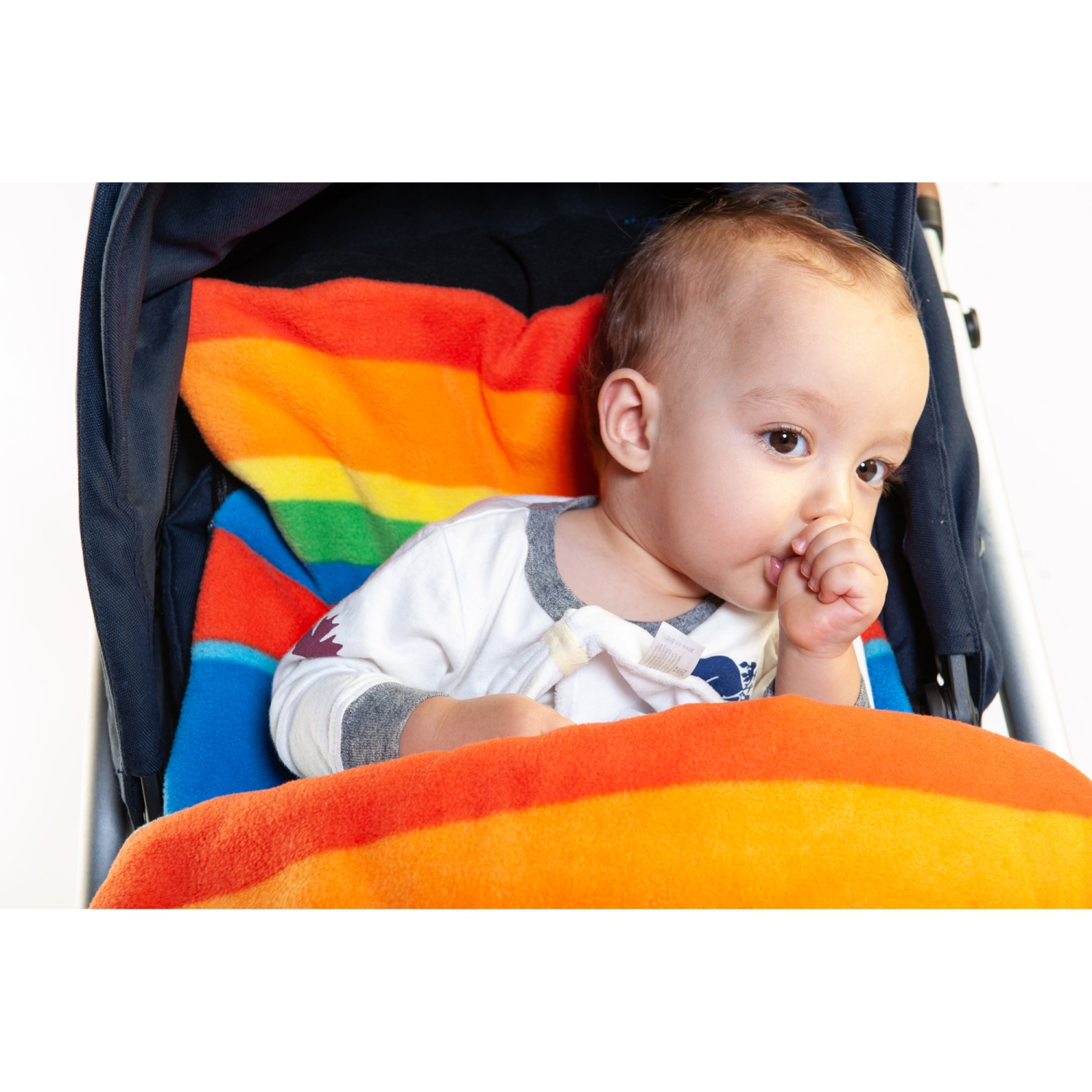 Buggysnuggle Stroller Footmuff Waterproof Explorer: Rainbow Extreme