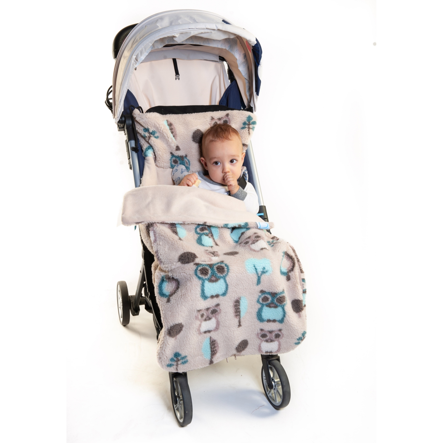 Buggysnuggle Stroller Footmuff Snuggle Sherpa: Woodland