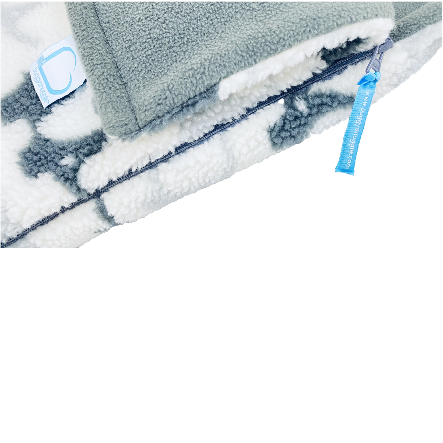 Buggysnuggle Stroller Footmuff Snuggle Sherpa: Elephant Stomp