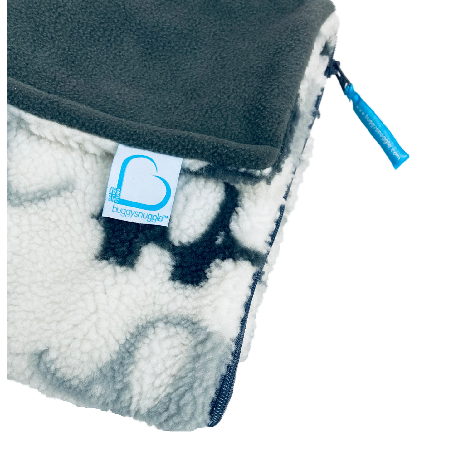 Buggysnuggle Stroller Footmuff Snuggle Sherpa: Elephant Stomp