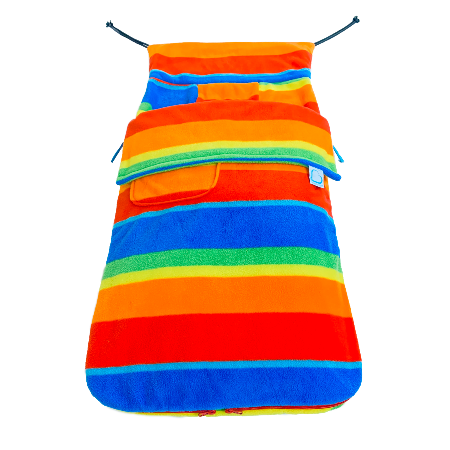 Buggysnuggle Stroller Footmuff Snuggle Fleece: Rainbow Extreme