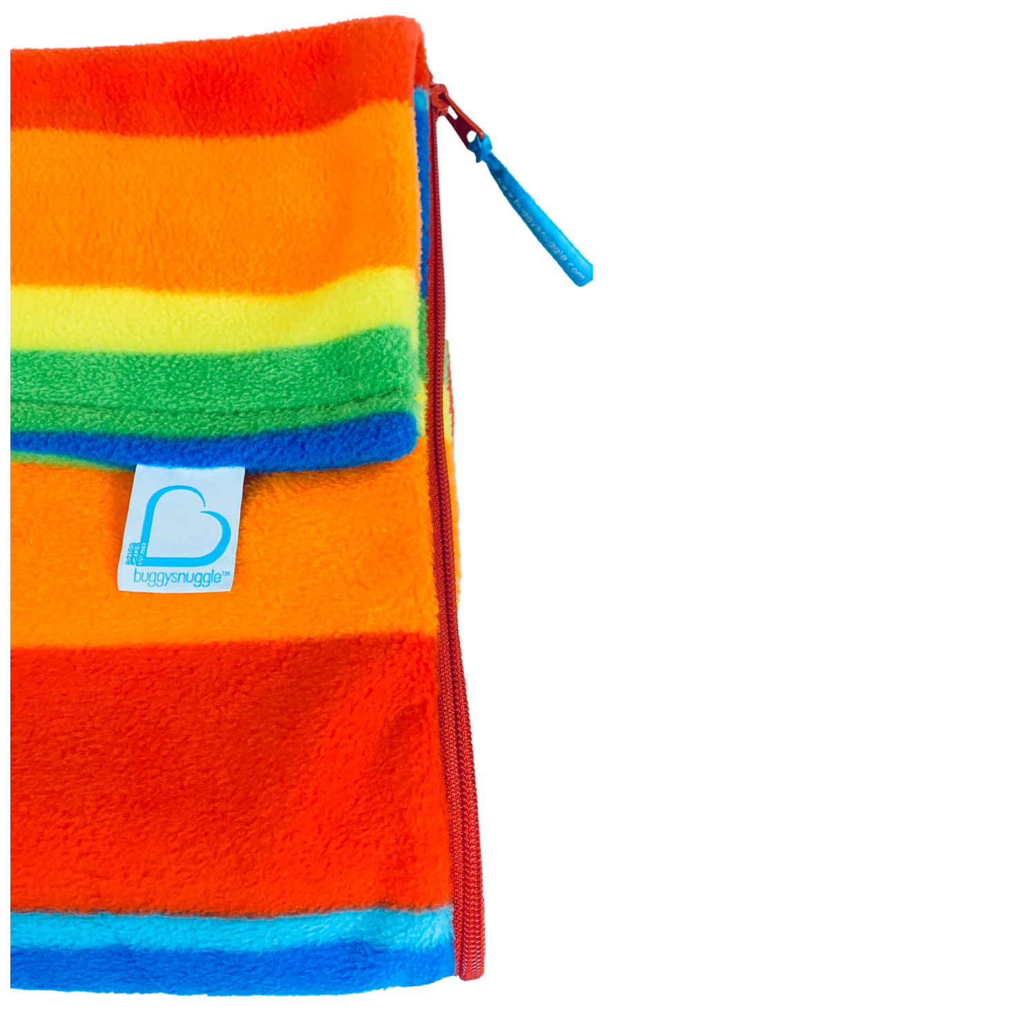 Buggysnuggle Stroller Footmuff Snuggle Fleece: Rainbow Extreme