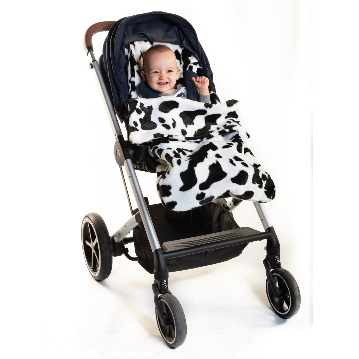 Buggysnuggle Stroller Footmuff Snuggle Fur: Moo