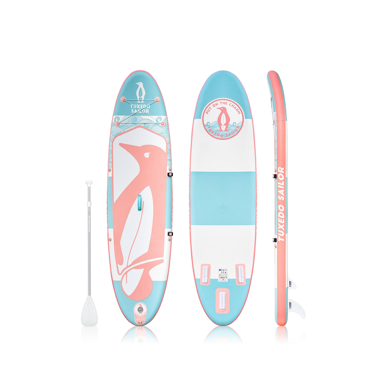 Tuxedo Sailor Premium Inflatable Stand Up Paddle Board, Ultra Light SUP Suitable for All Skill Levels-SANVU 10′
