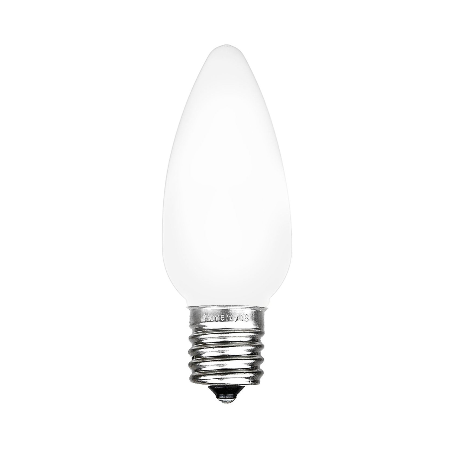 Lumières 25 de Noël LED de fantaisie en céramique C9, ampoules opaques de rechange avec base E17, plastique incassable, 3 ampoules ultra-brillantes
