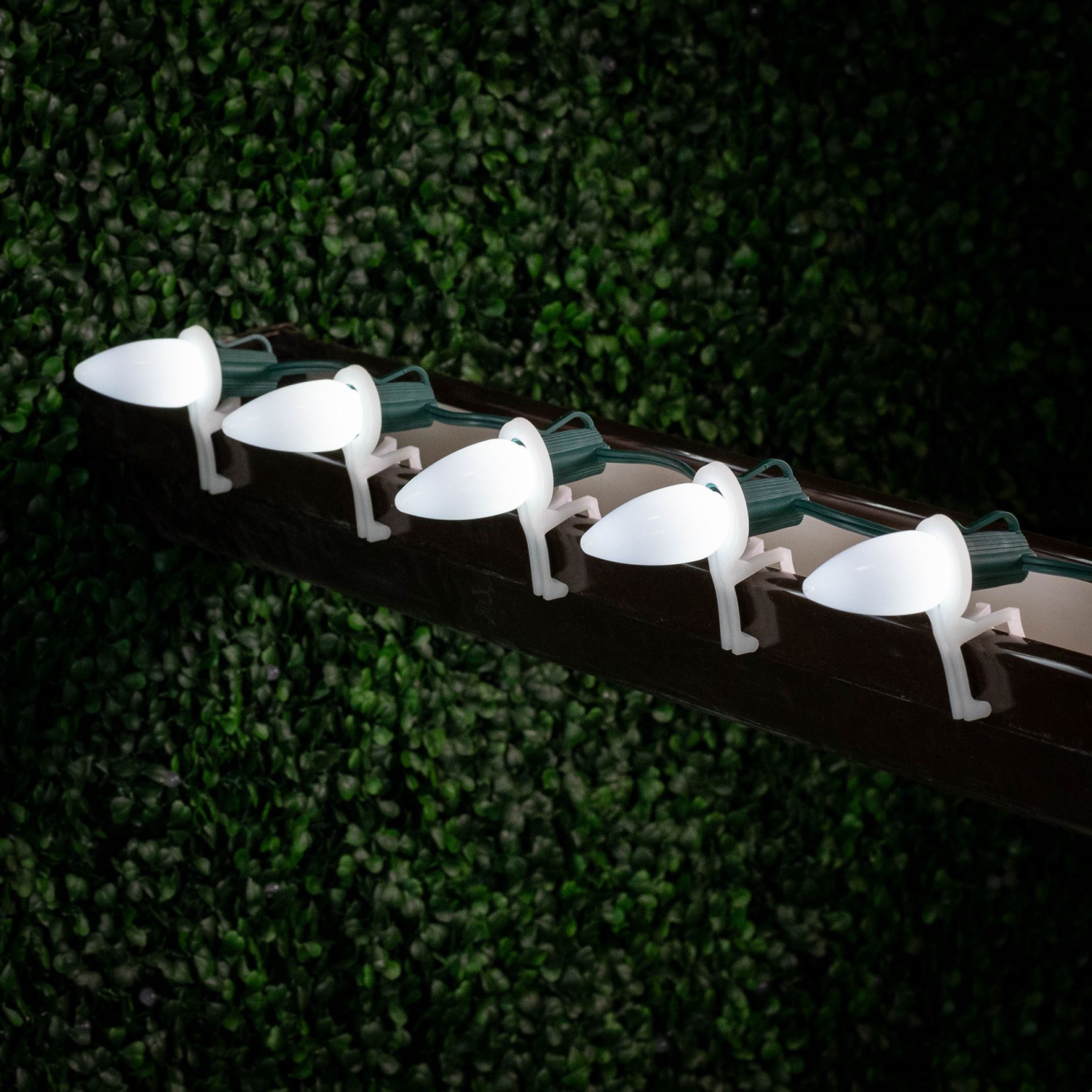 Lumières 25 de Noël LED de fantaisie en céramique C9, ampoules opaques de rechange avec base E17, plastique incassable, 3 ampoules ultra-brillantes