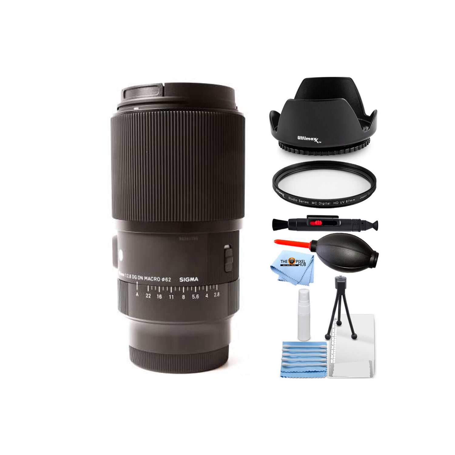 Sigma 105mm f/2.8 DG DN Macro Art Lens for Sony E - 7PC Accessory Bundle