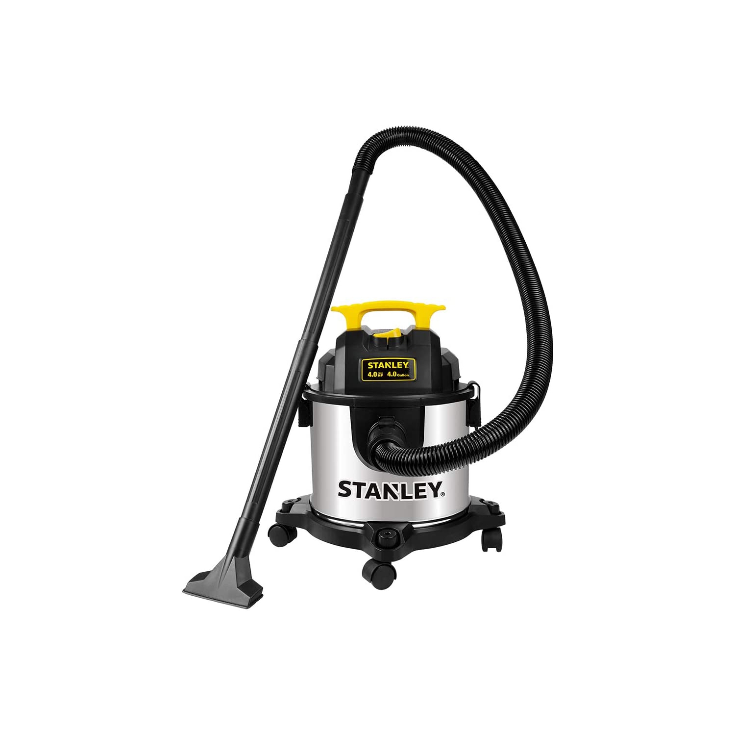 Refurbished (Good) - Stanley SL18301-4B 4 Gallon 4 Peak HP Stainless Steel Wet/Dry Vacuum
