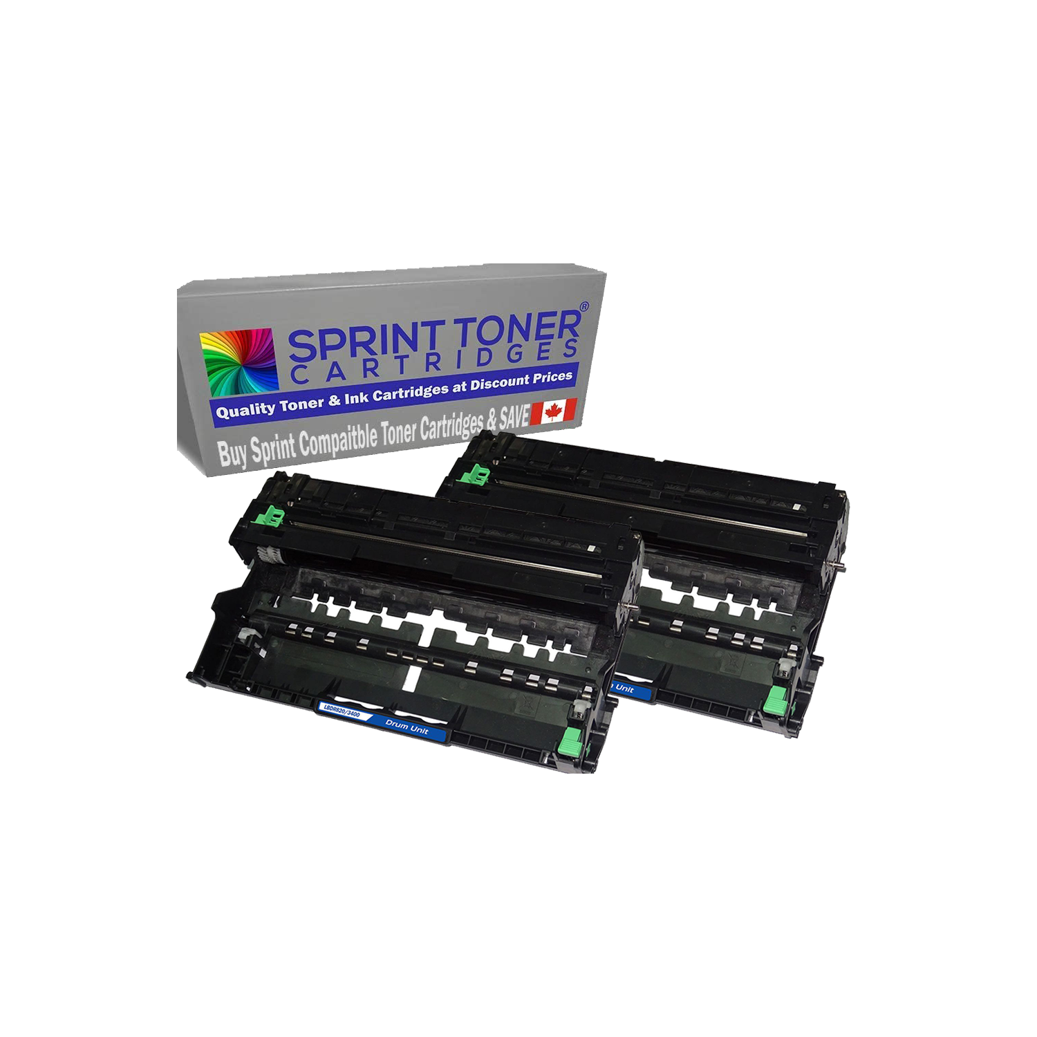 2 Pack Compatible Replacement Brother DR820 Drum Unit