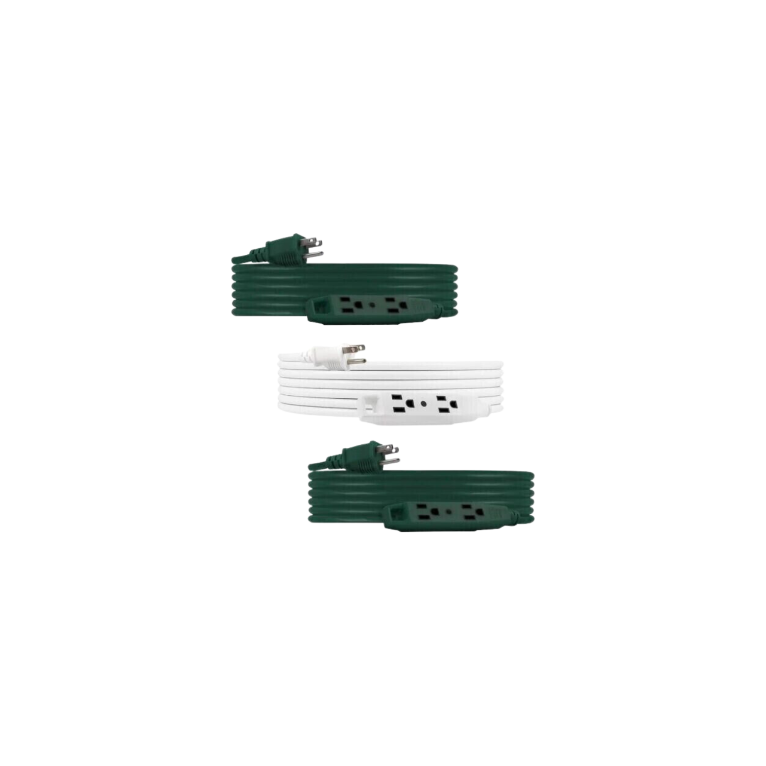 Jasco 1459518 25ft.Extension Cords 3Pack Indoor & Outdoor Grounded