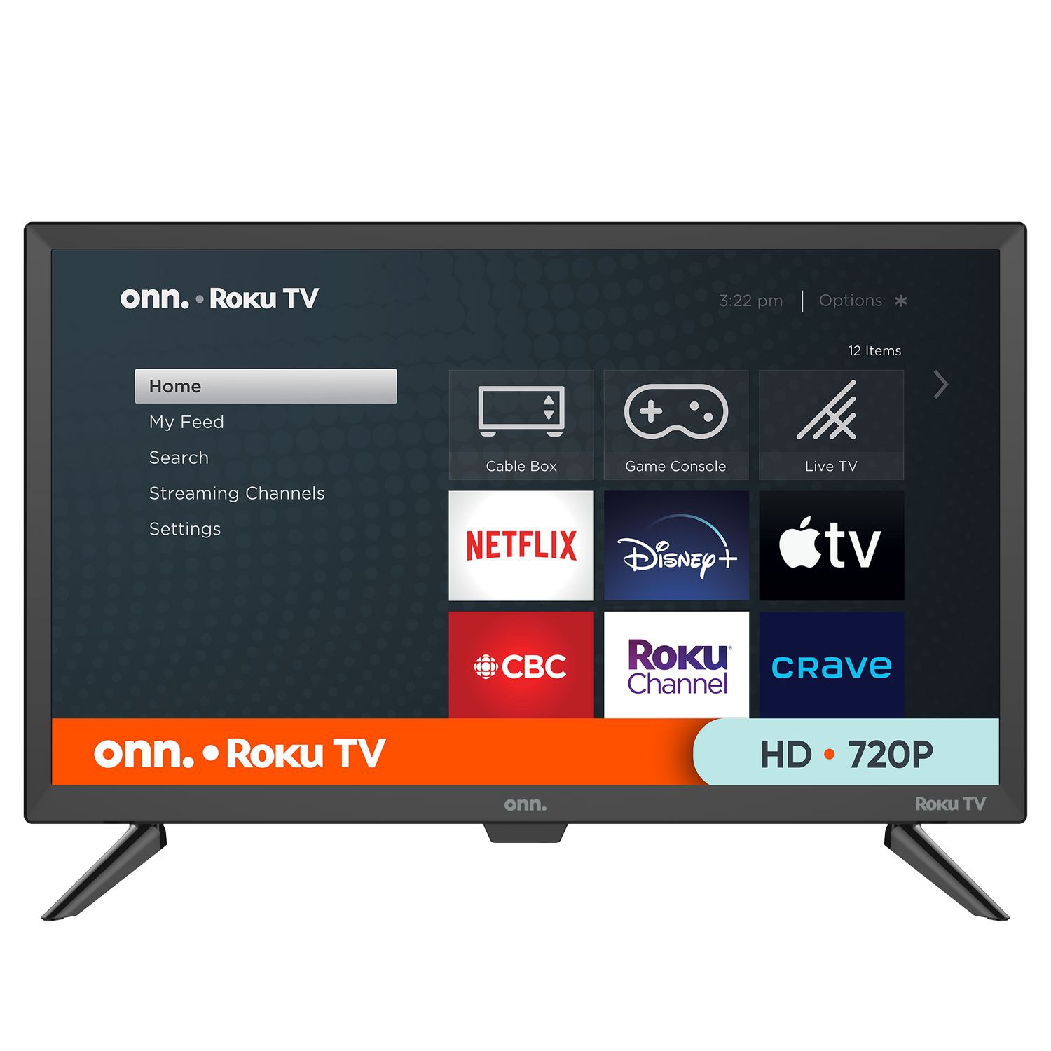 ONN. 24 INCH HD LED ROKU SMART TV