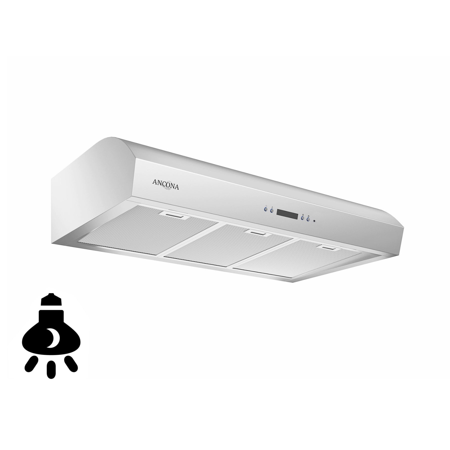 Ancona UC7636 36" Under-Cabinet Range Hood with Night Light in Stainless Steel