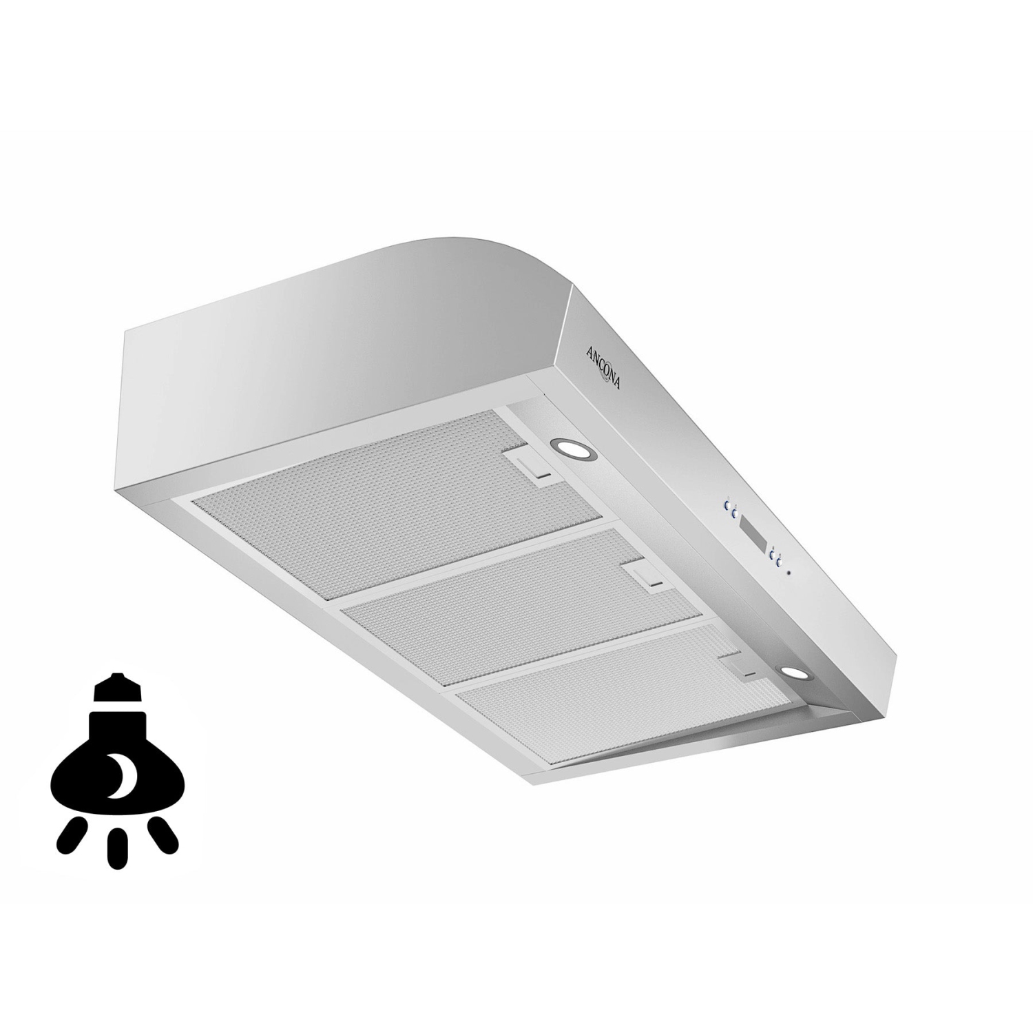 Ancona UC7636 36" Under-Cabinet Range Hood with Night Light in Stainless Steel