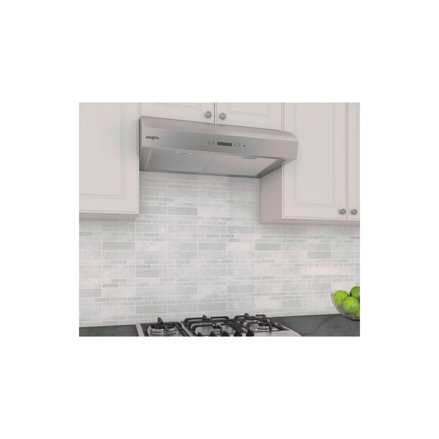 Ancona UC7636 36" Under-Cabinet Range Hood with Night Light in Stainless Steel
