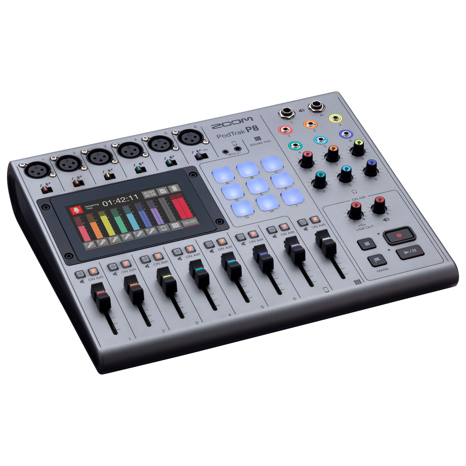 Zoom Pod Track P8 6-Channel Podcast Mixer