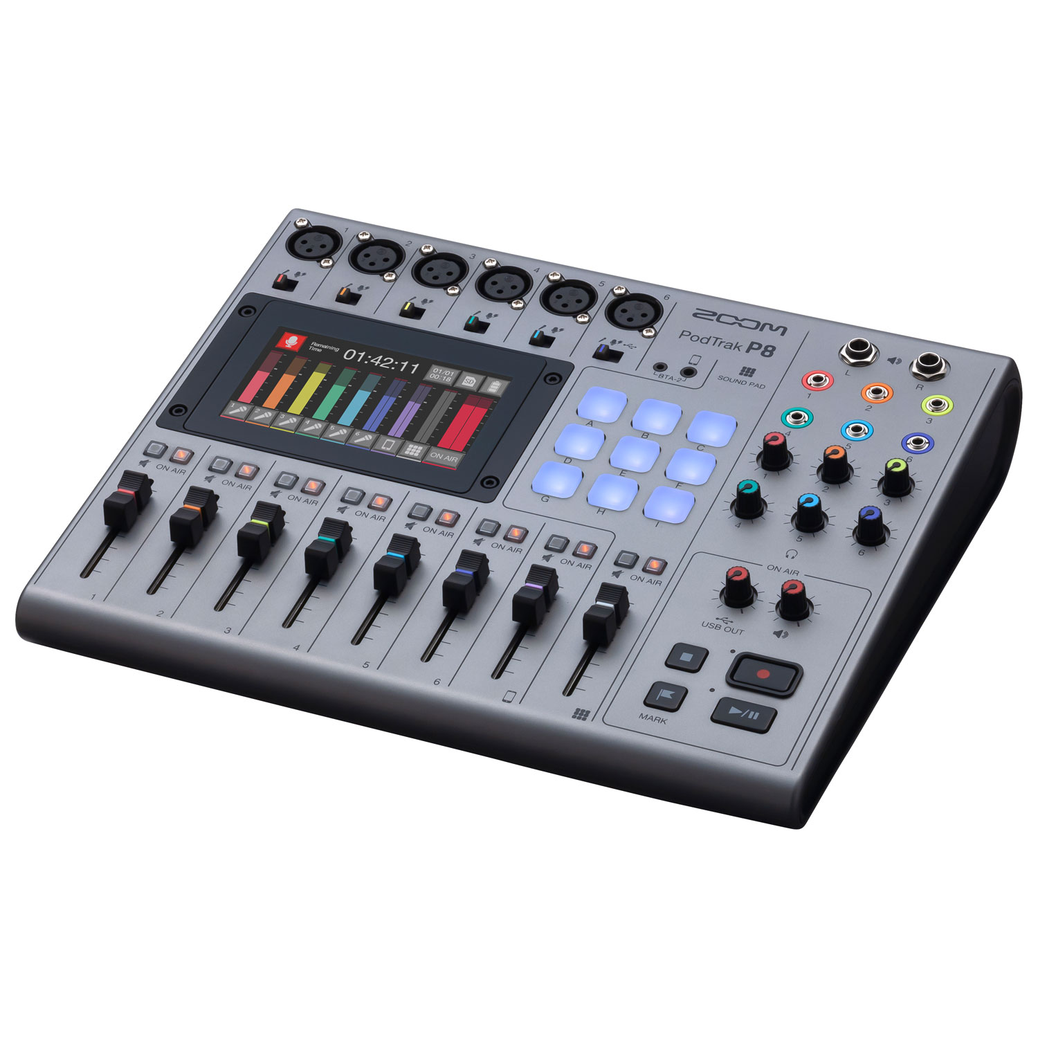 Zoom Pod Track P8 6-Channel Podcast Mixer
