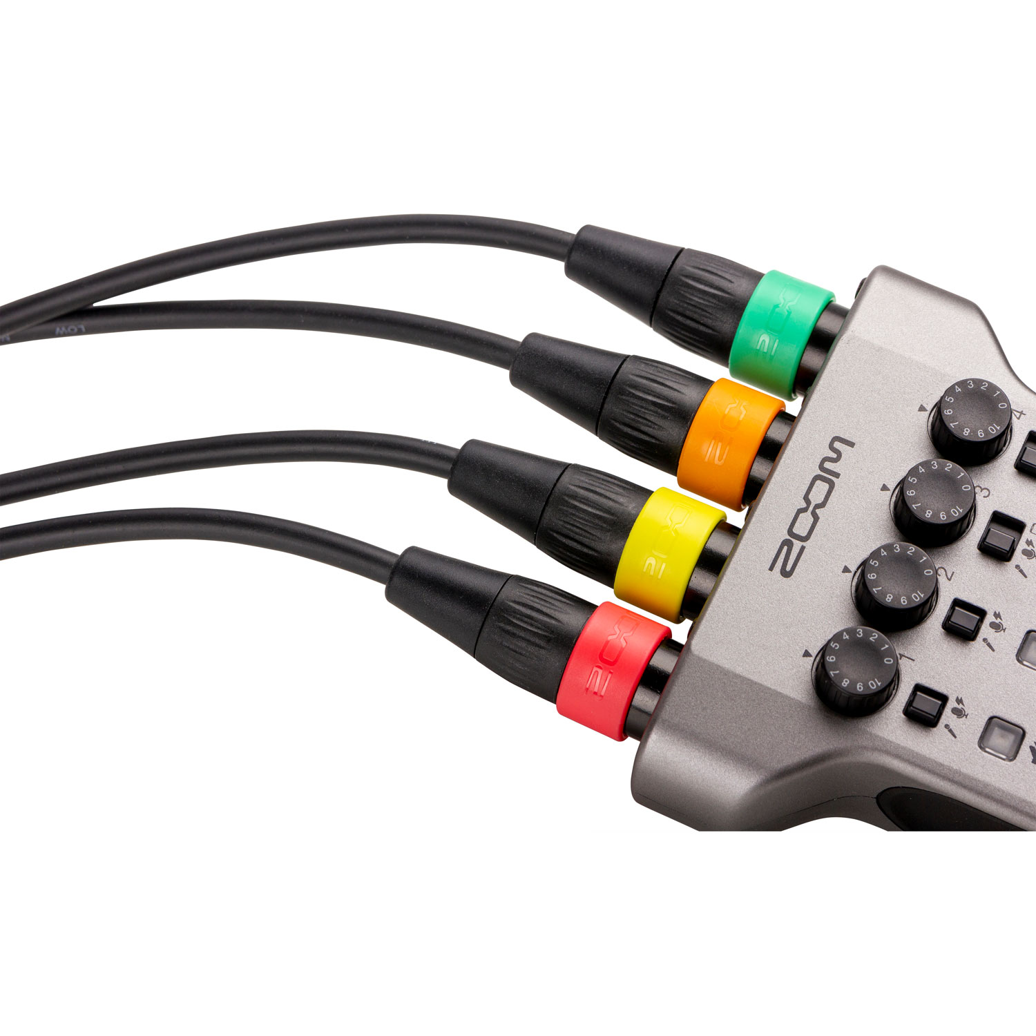 Zoom XLR Microphone Cable with Color Coded Rings - 4-Pair