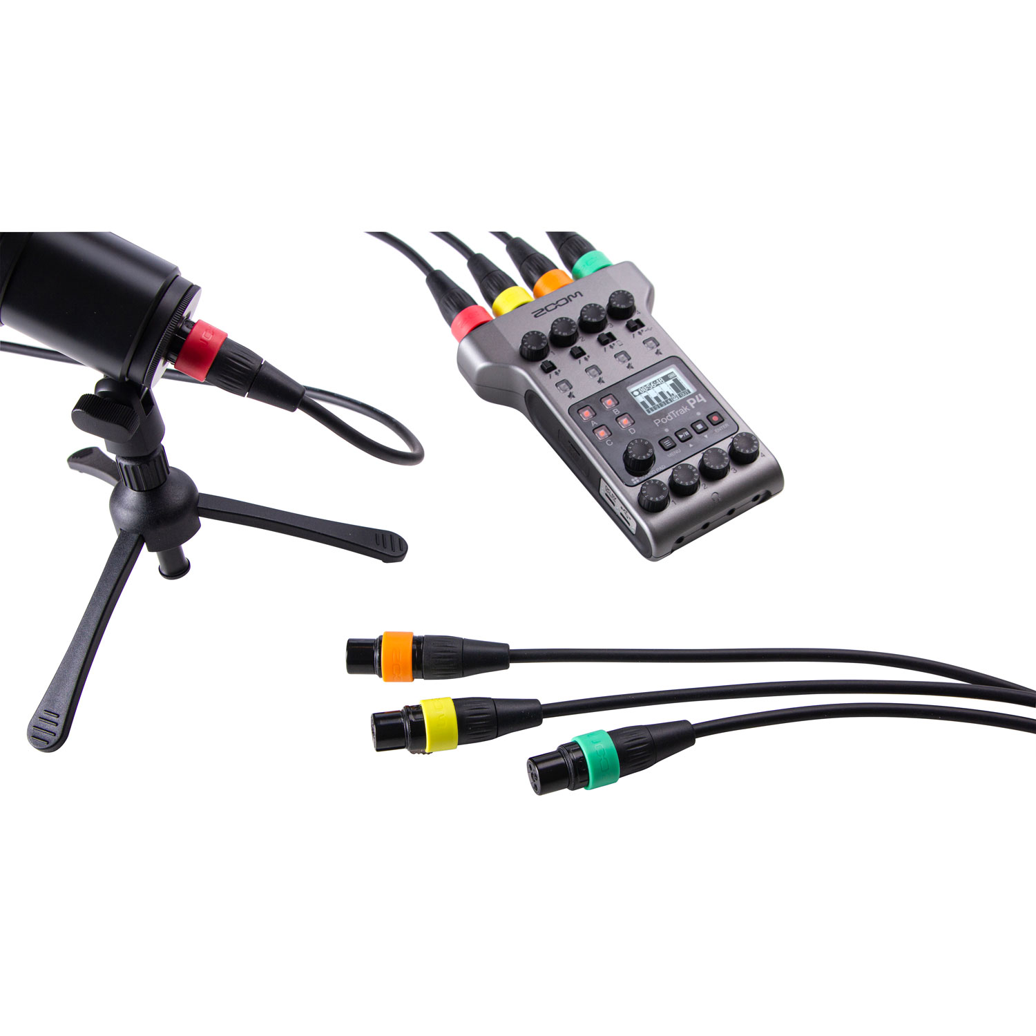 Zoom XLR Microphone Cable with Color Coded Rings - 4-Pair
