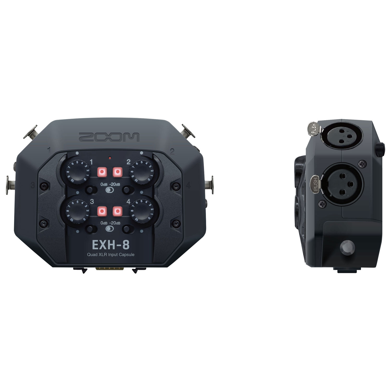 ZOOM EXH-8 External XLR Input Capsule for the Zoom H8 - Black