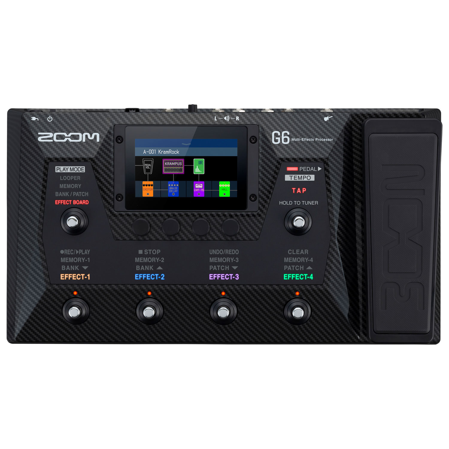 Zoom G6 Multi-Effects Processor for Guitarists - Black