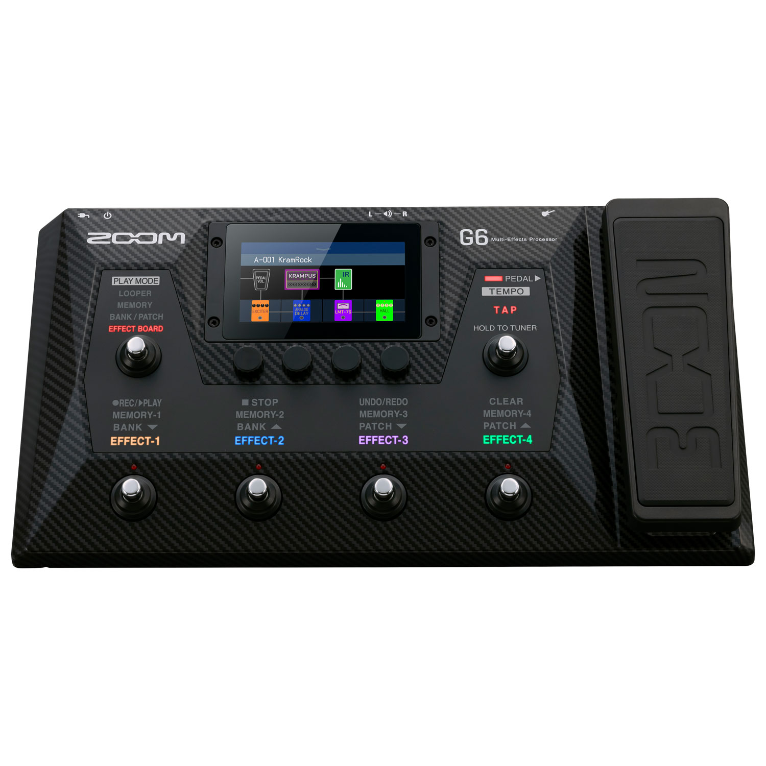 Zoom G6 Multi-Effects Processor for Guitarists - Black