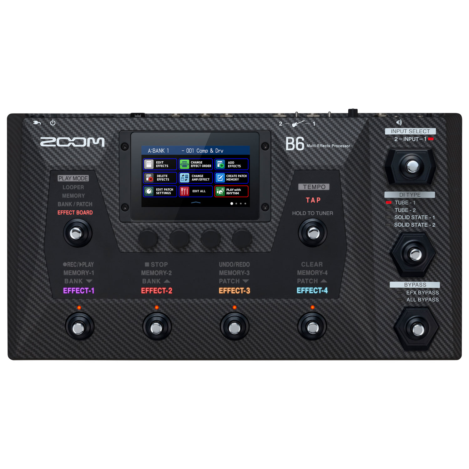 Zoom B6 Bass Multi-Effects Processor (ZB6) - Black | Best