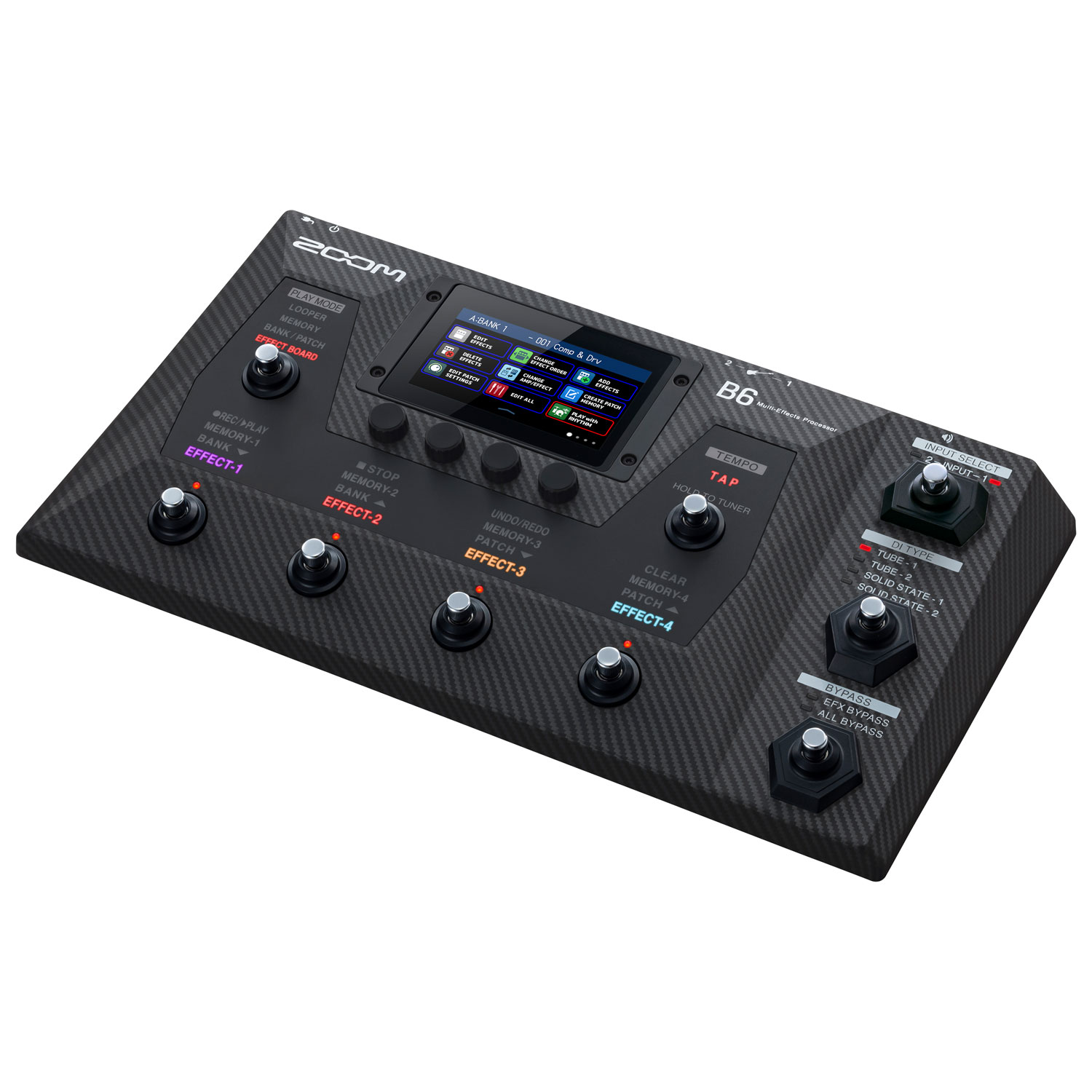 Zoom B6 Bass Multi-Effects Processor - Black