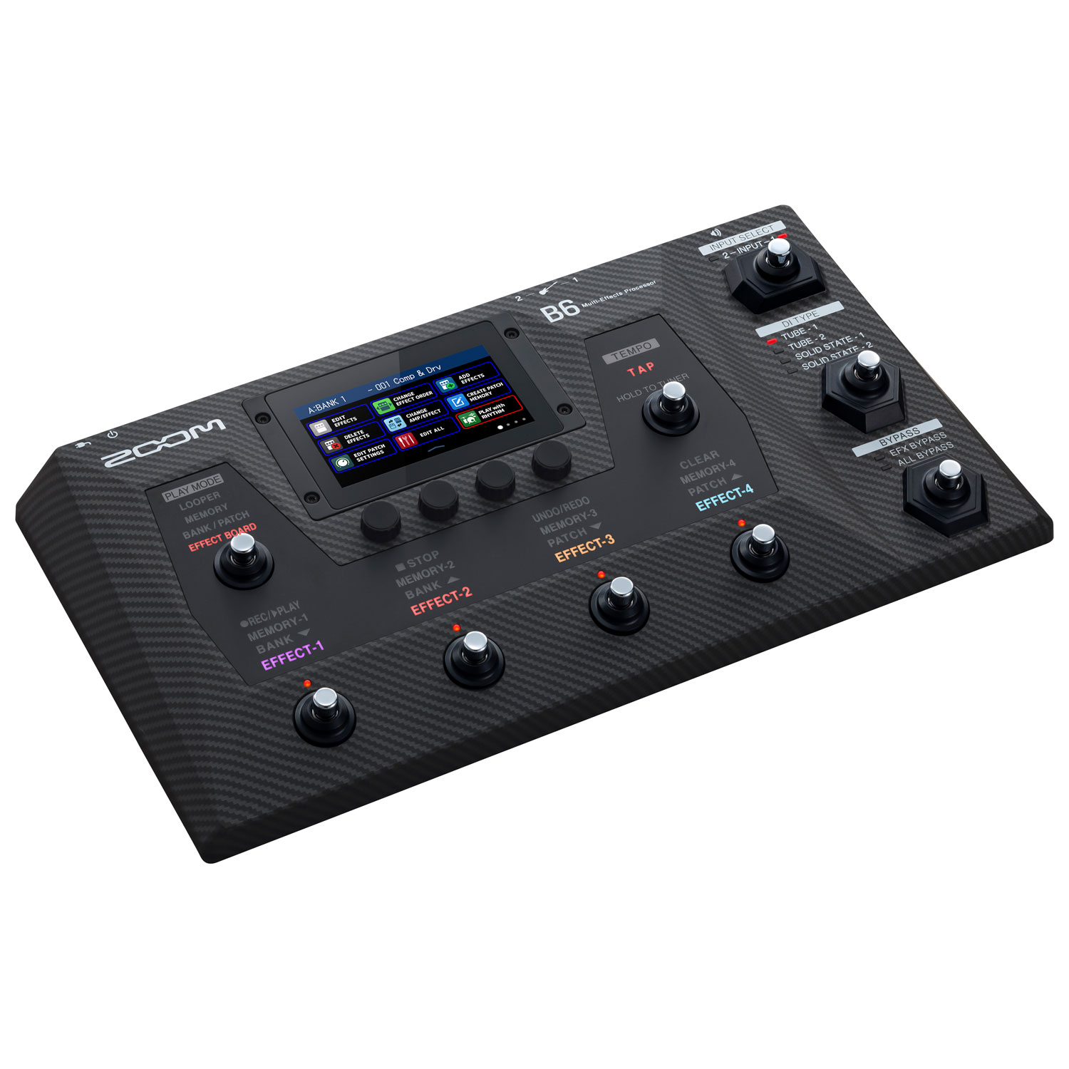 Zoom B6 Bass Multi-Effects Processor - Black