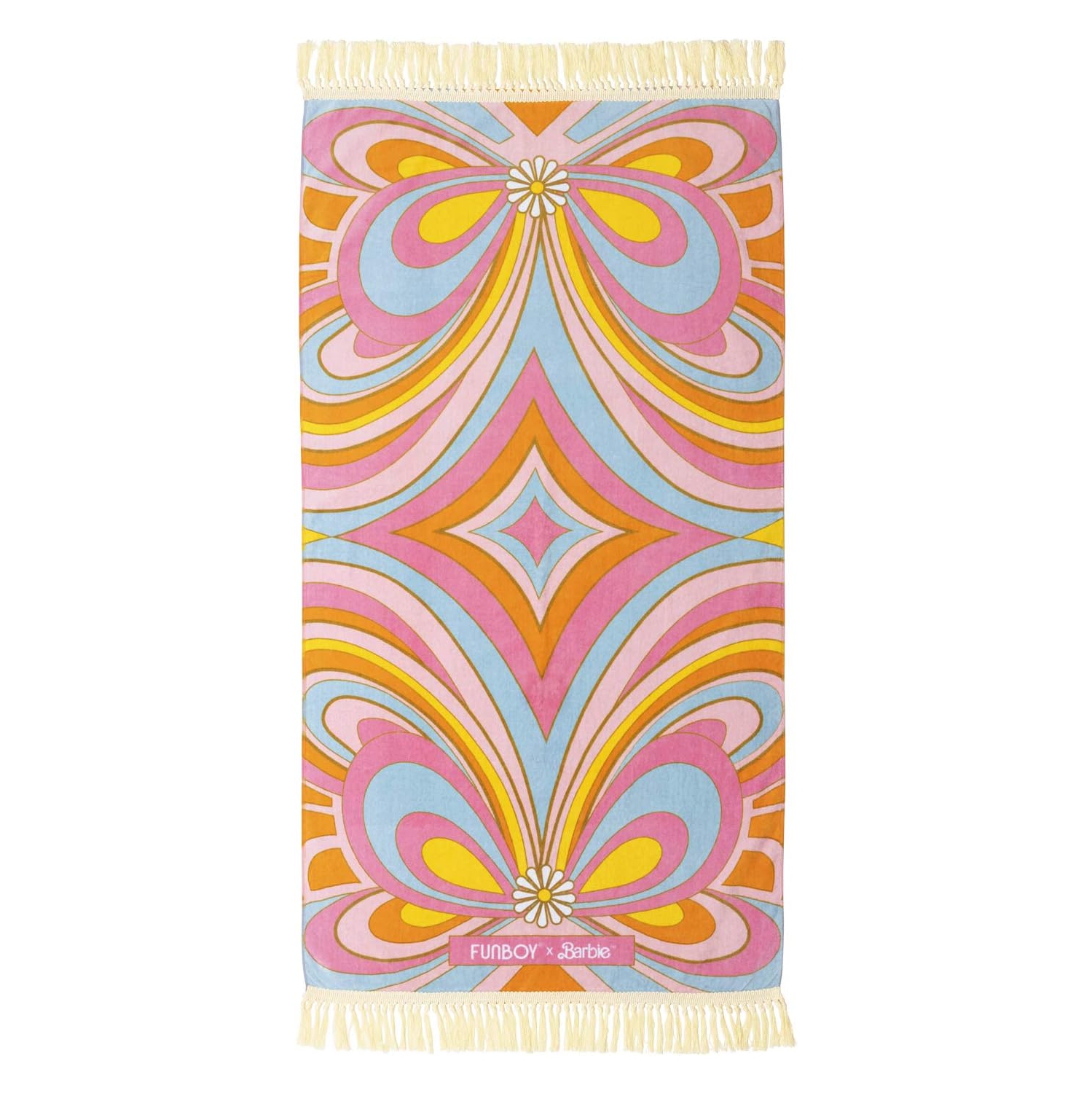 FUNBOY & Barbie Official Beach Towel - Fringe, multicolour