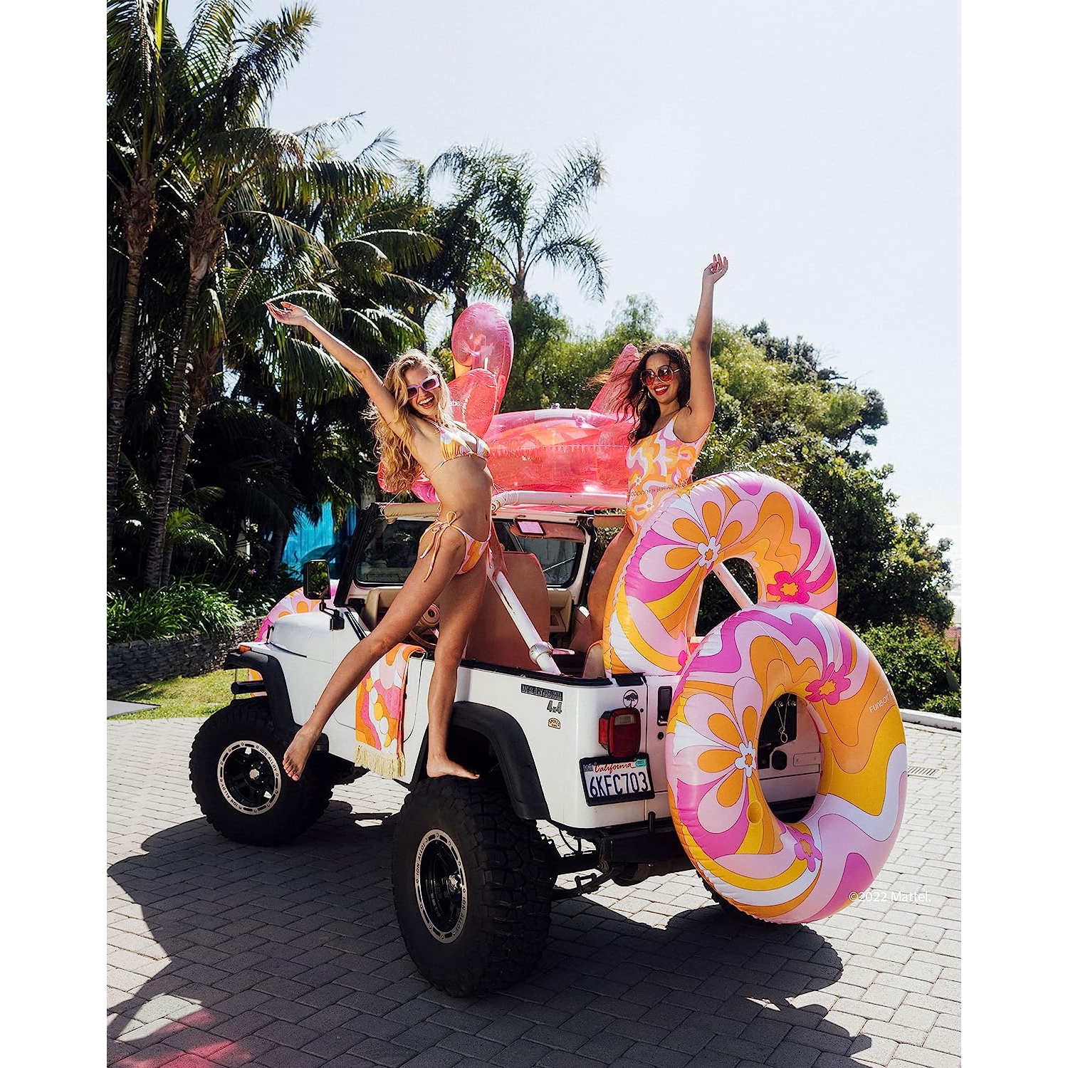 FUNBOY & Barbie Official Pool Float - Floral