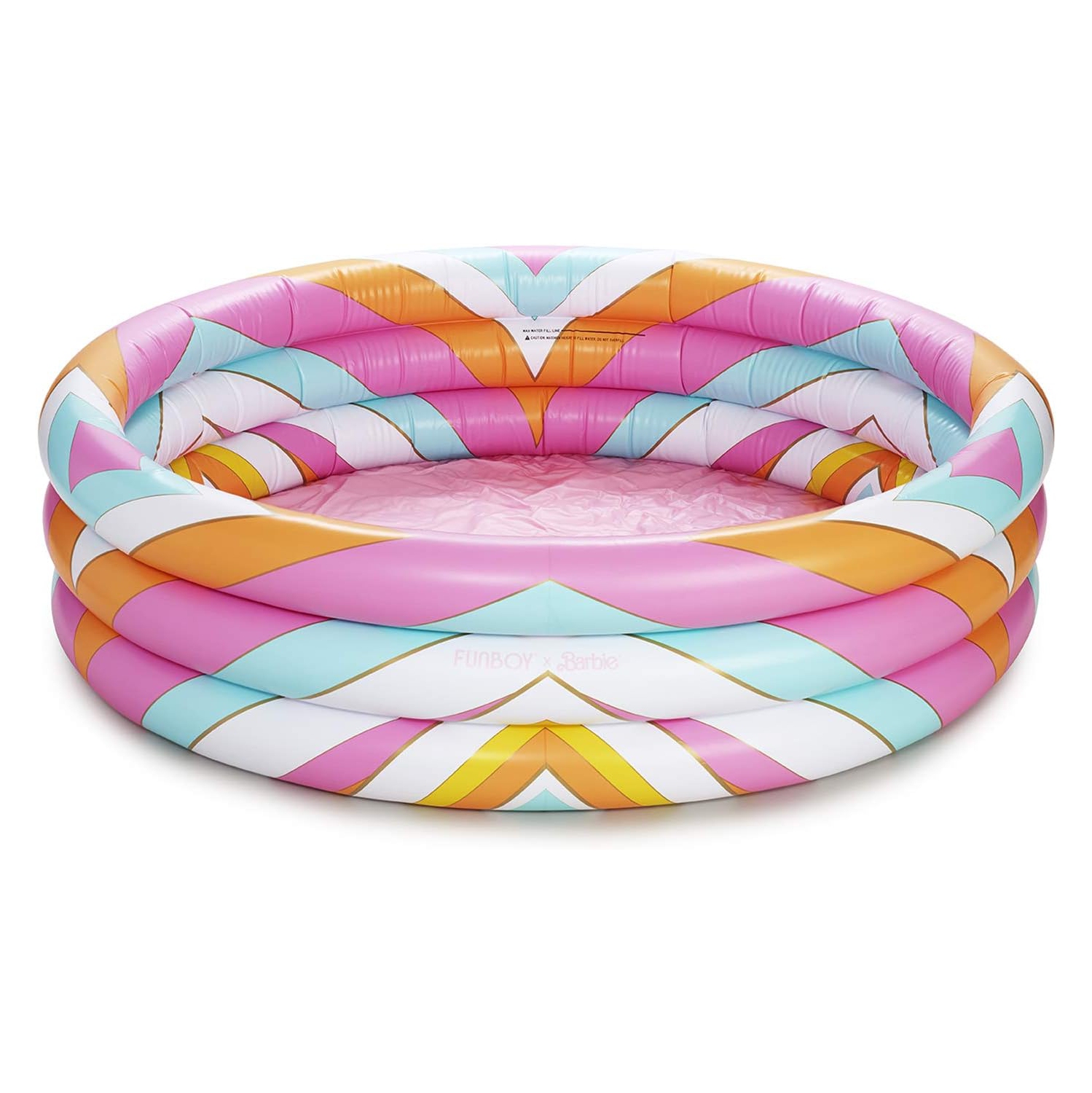 Piscine à jouets Kiddie gonflable officielle de FUNBOY & Barbie - multicolore