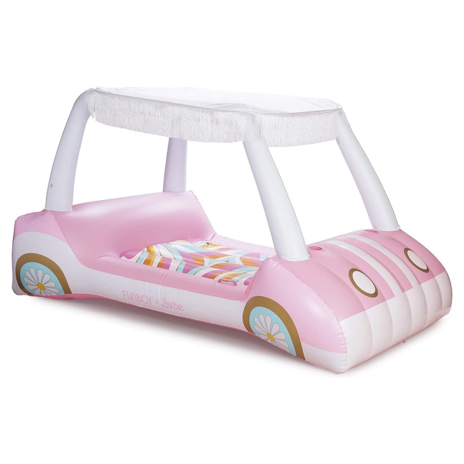 FUNBOY & Barbie Official Golf Cart Pool Float - Pink